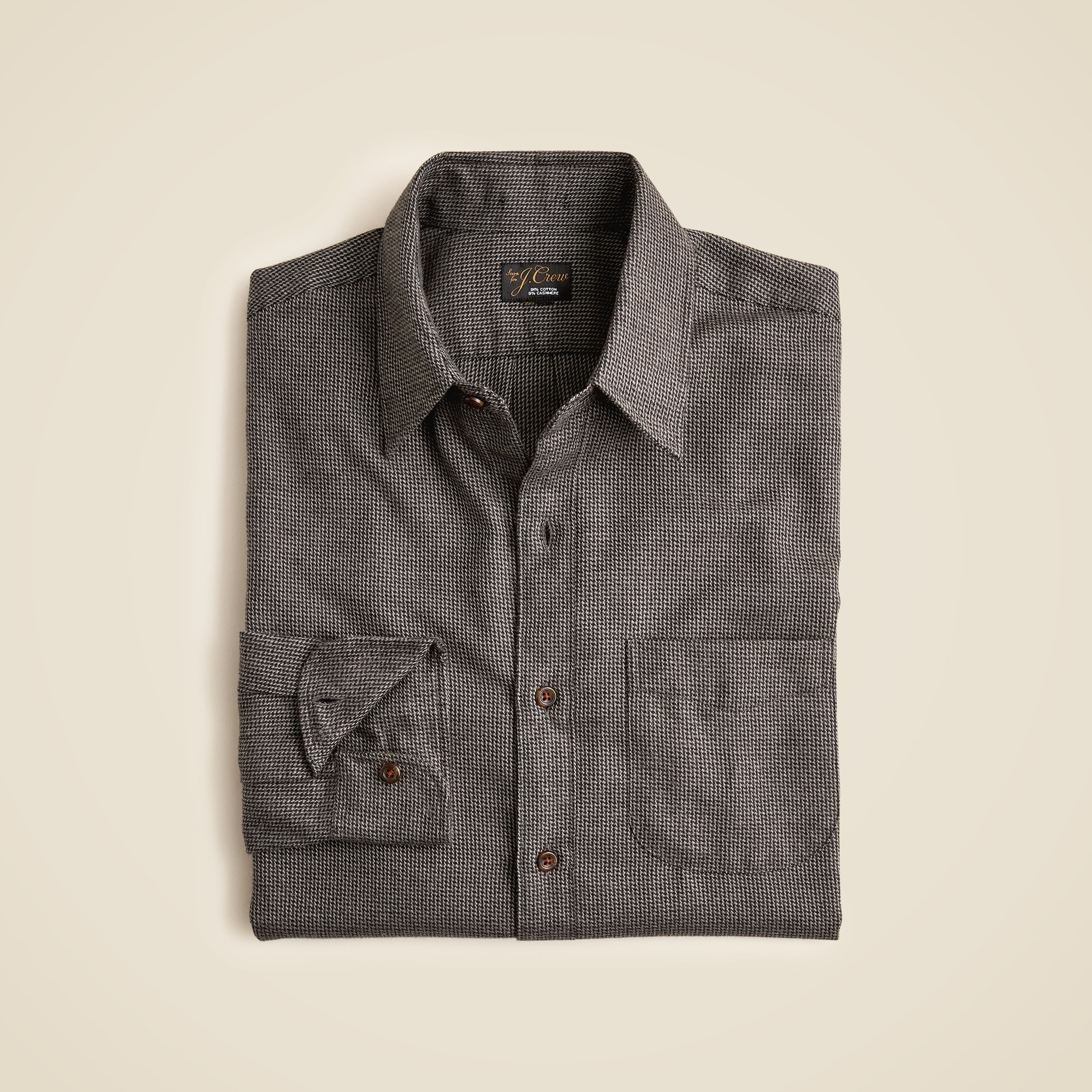 Cotton-cashmere Blend Shirt For Men | J.Crew
