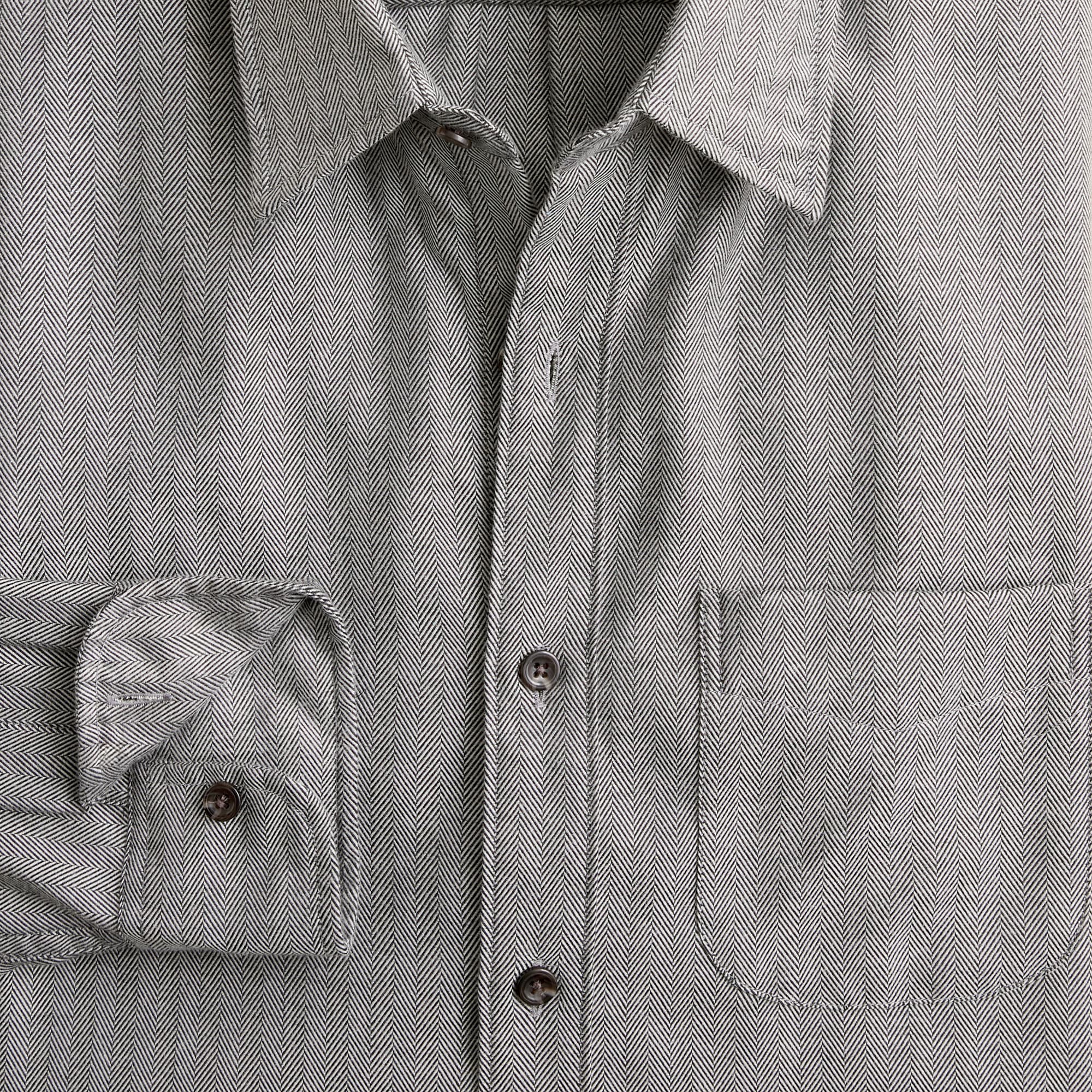 Cotton-cashmere blend shirt in check