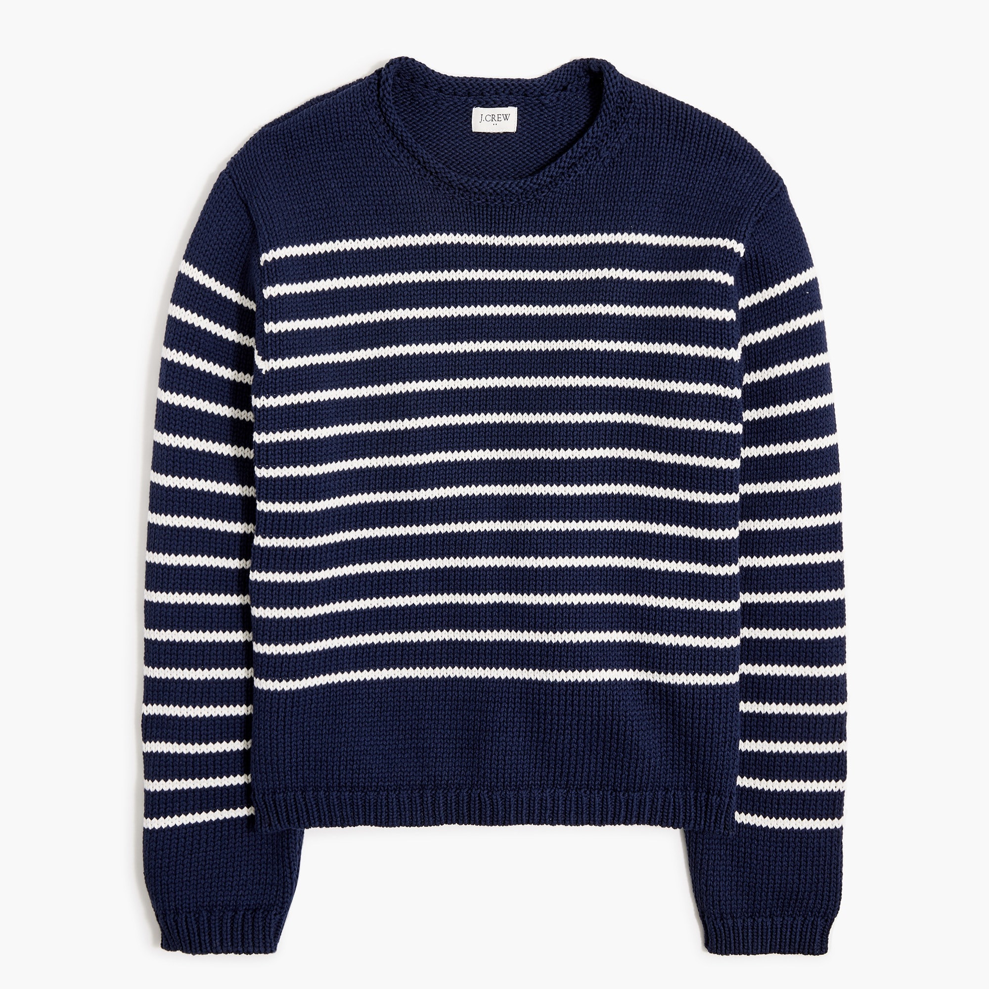 レディースウェア BRIEFING WOMEN STRIPE CREW NECK KNIT M Striped Pullover Sweater For Women | Factory