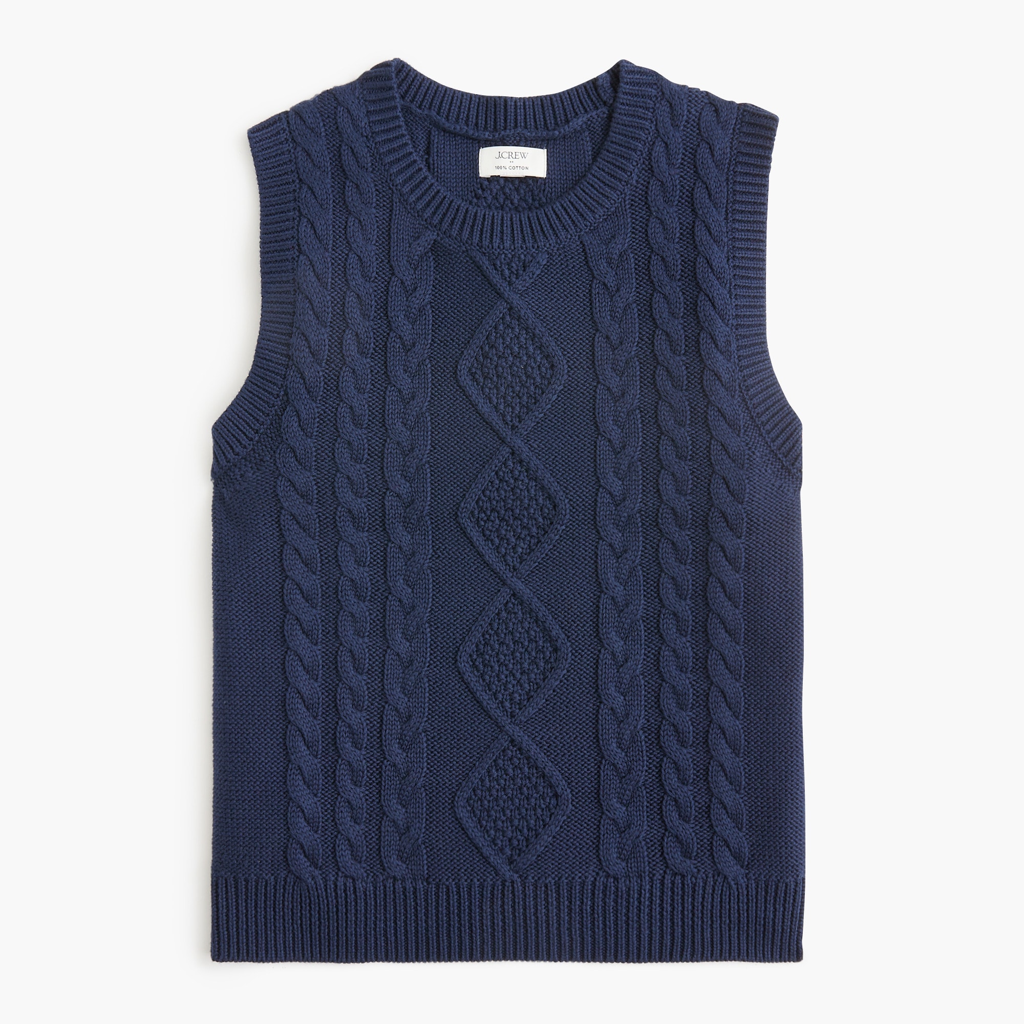 Cable-knit sweater-vest