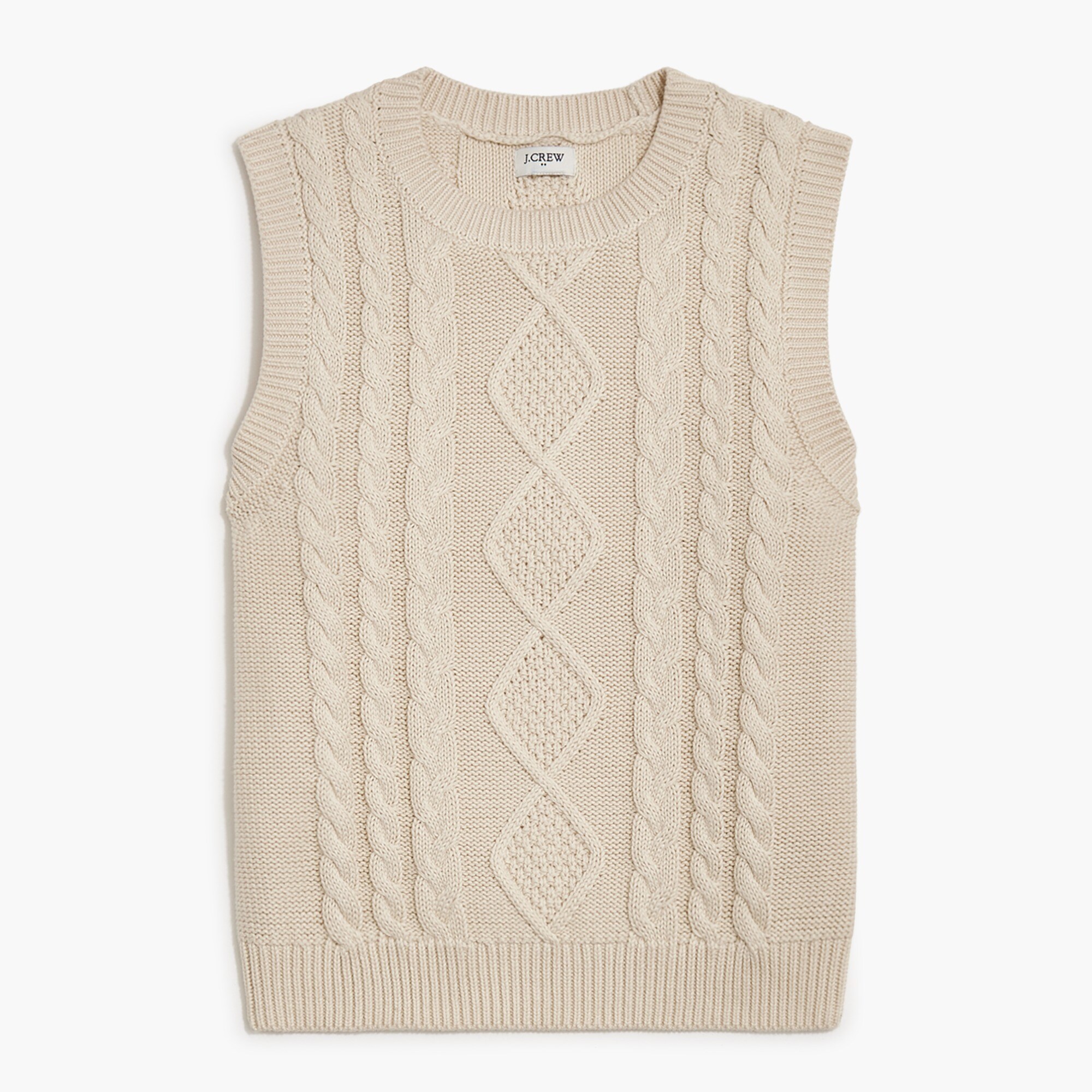 Cable-knit sweater-vest