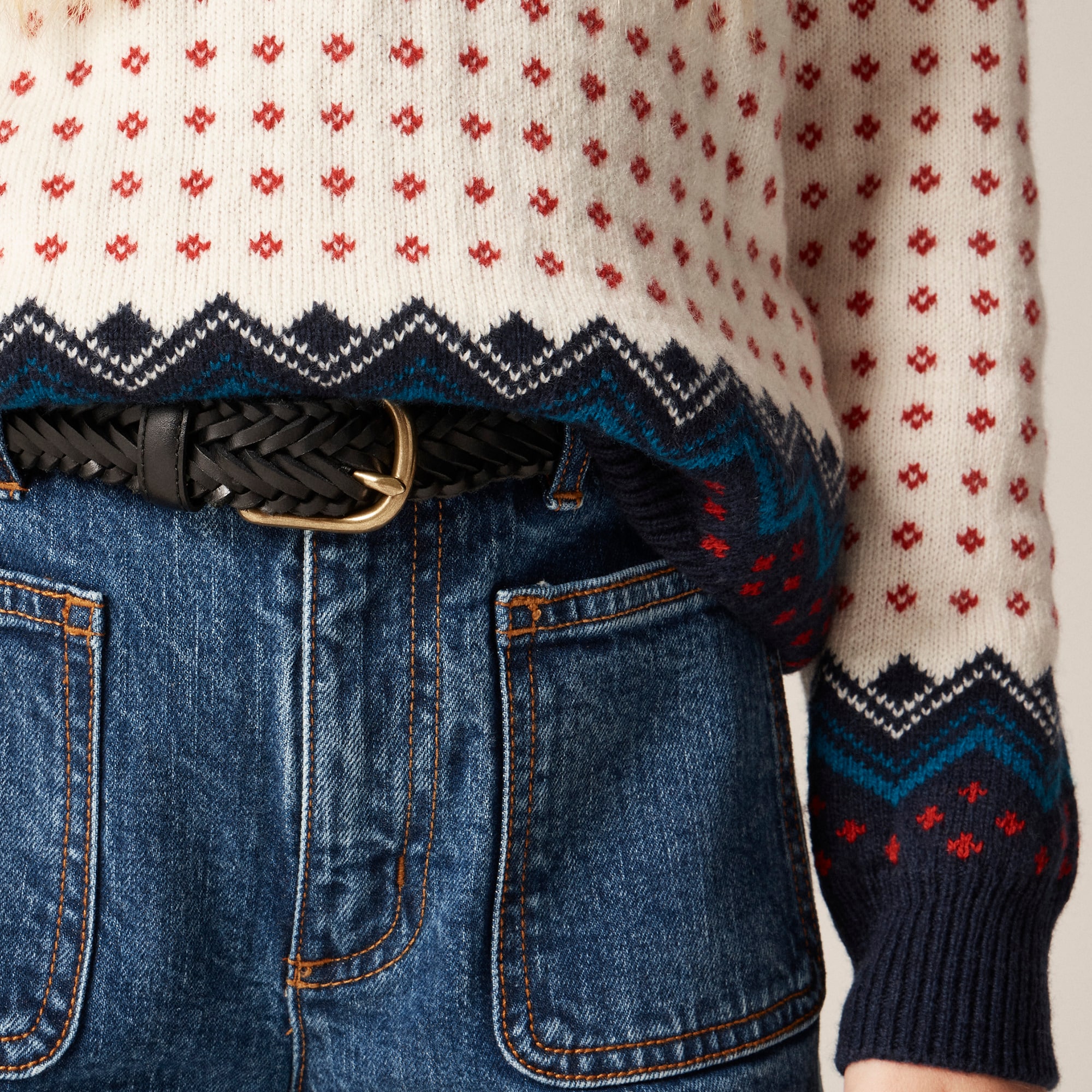 Girls' Sailor Stretch Denim Trouser For Girls | J.Crew