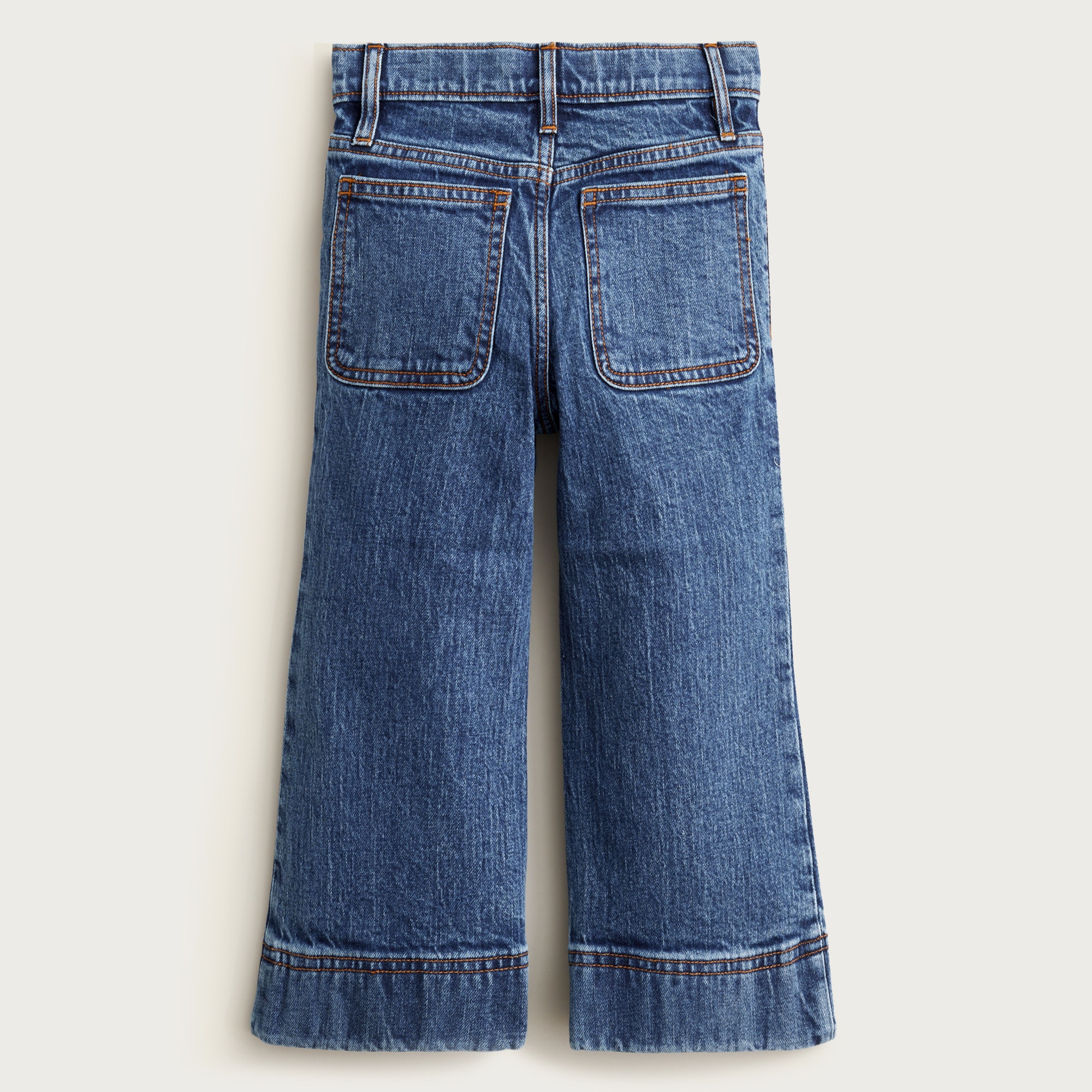 Girls' Sailor stretch denim trouser