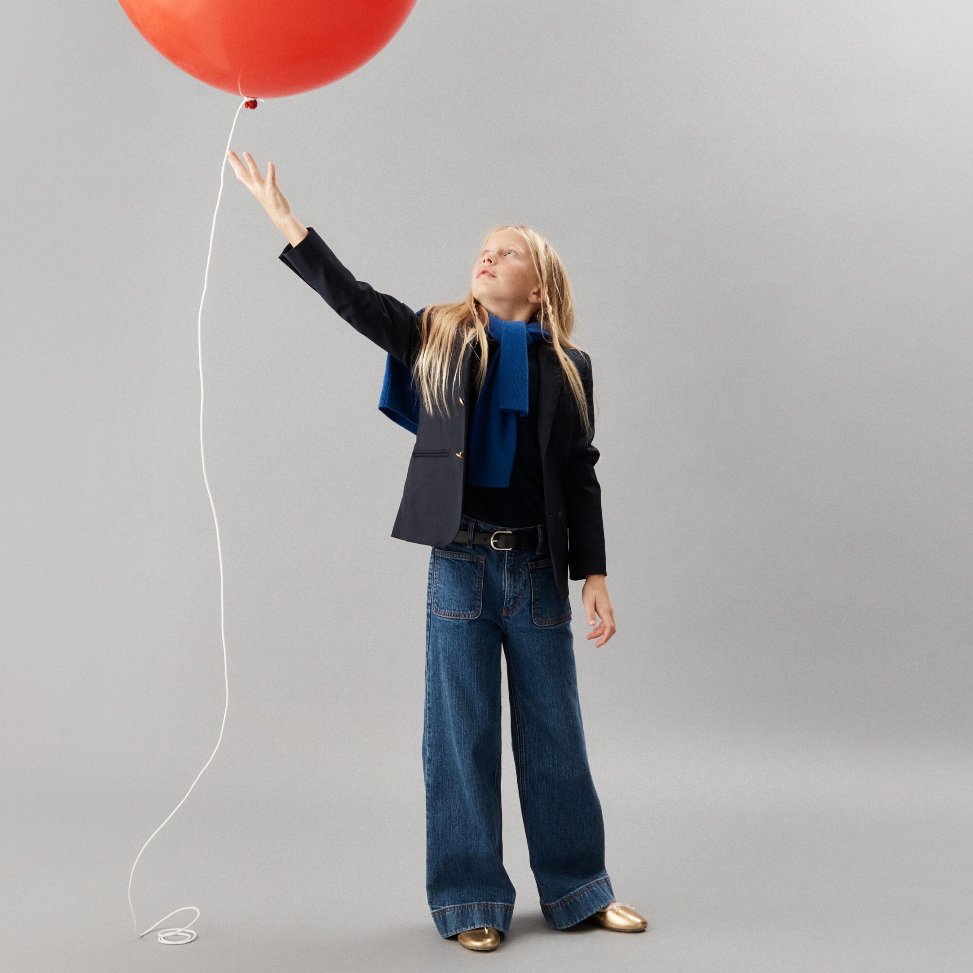 girls Girls' Sailor stretch denim trouser