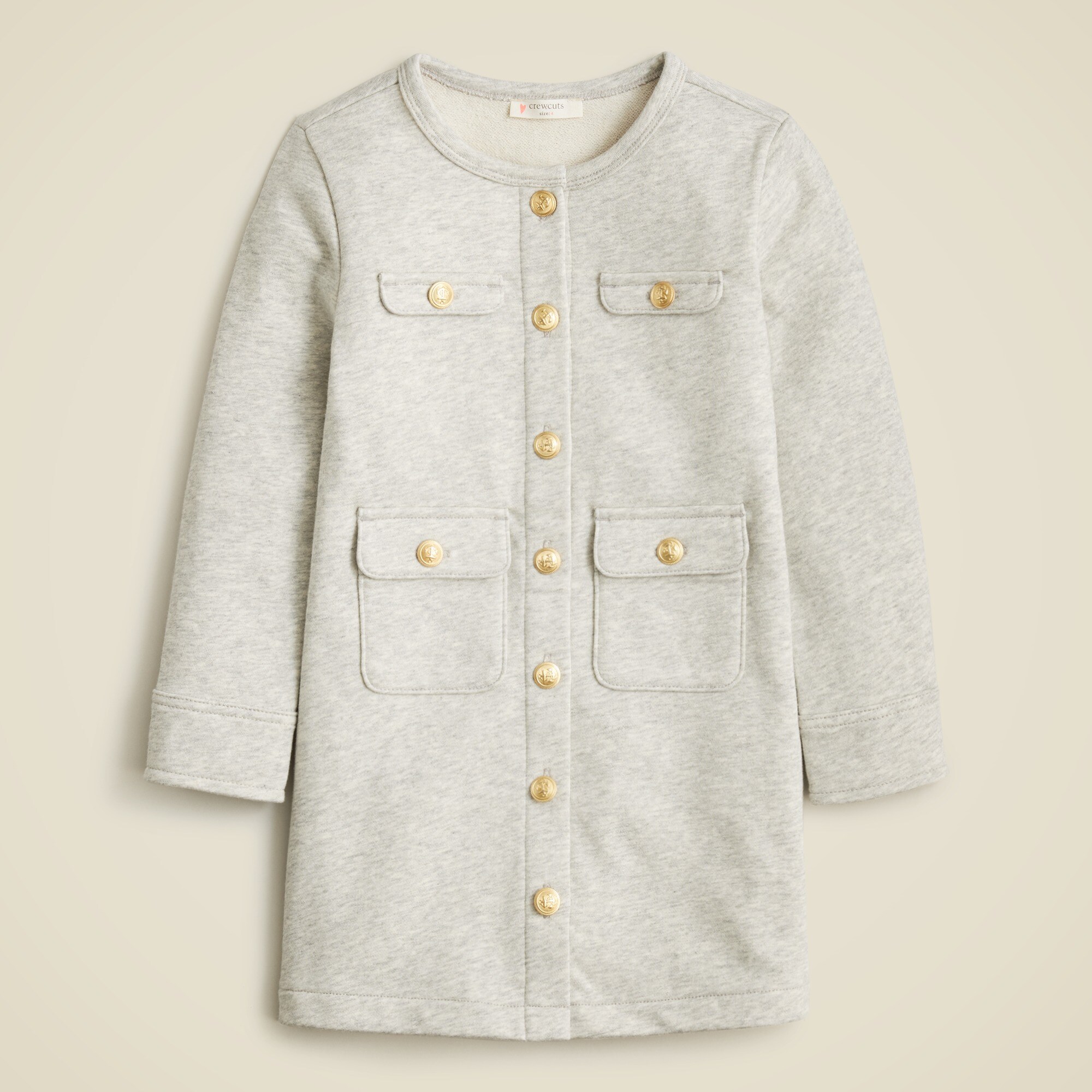 Girls' lady jacket sweatshirt-dress