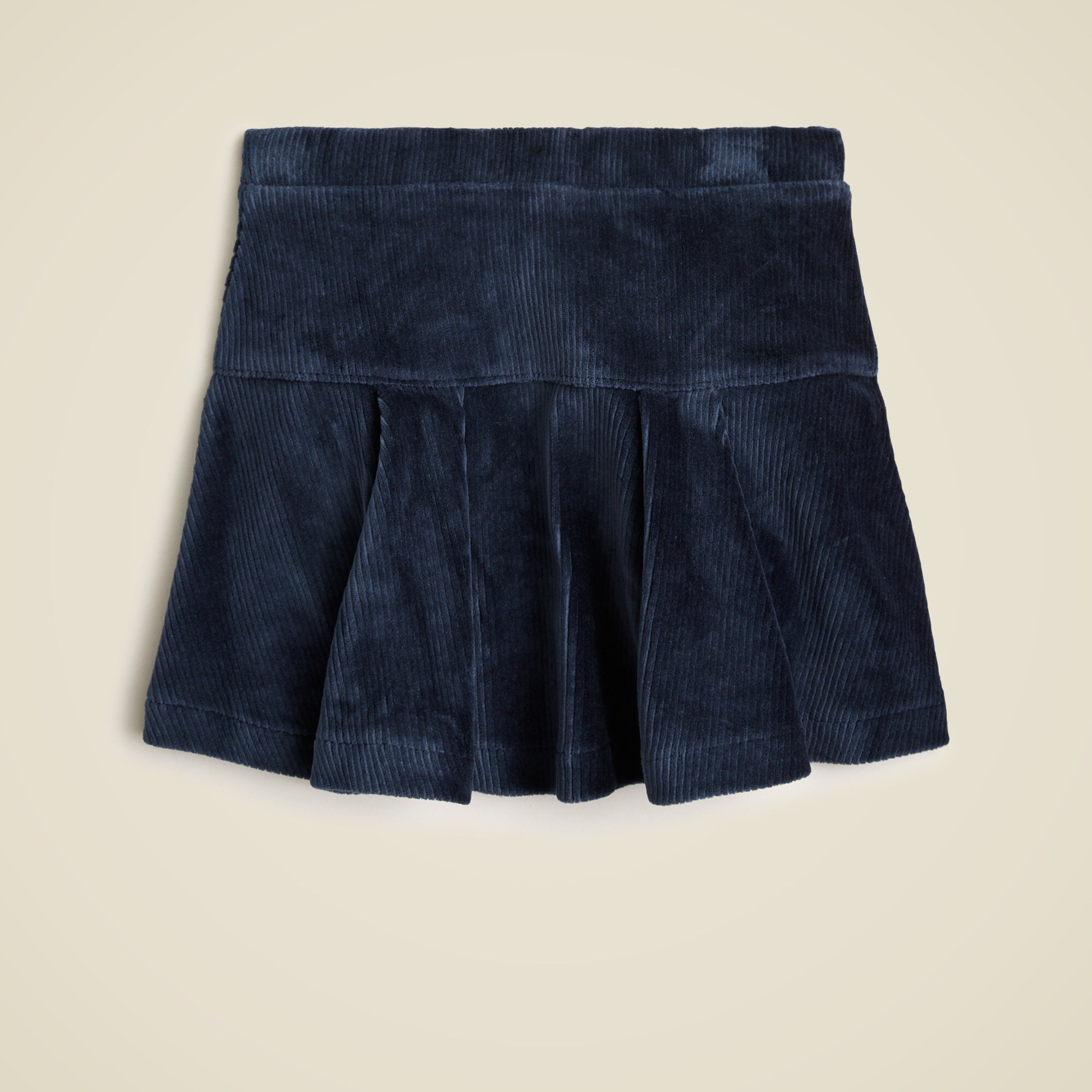 Girls' corduroy drop-waist mini skirt