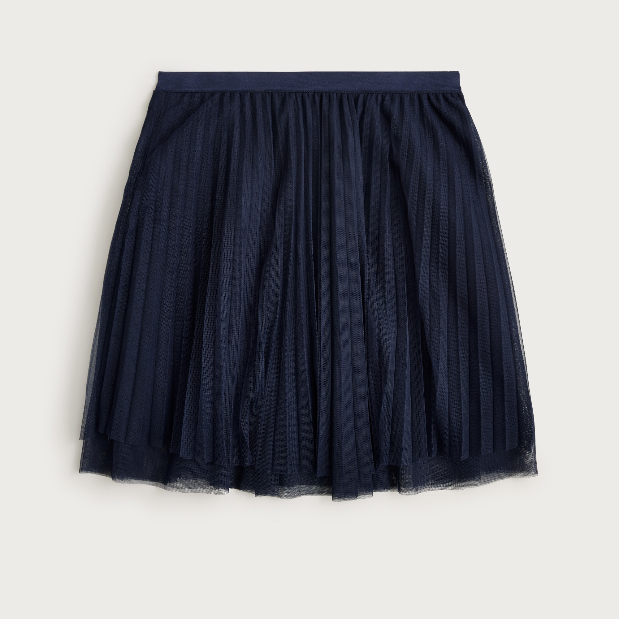 Girls' pleated midi skirt in tulle