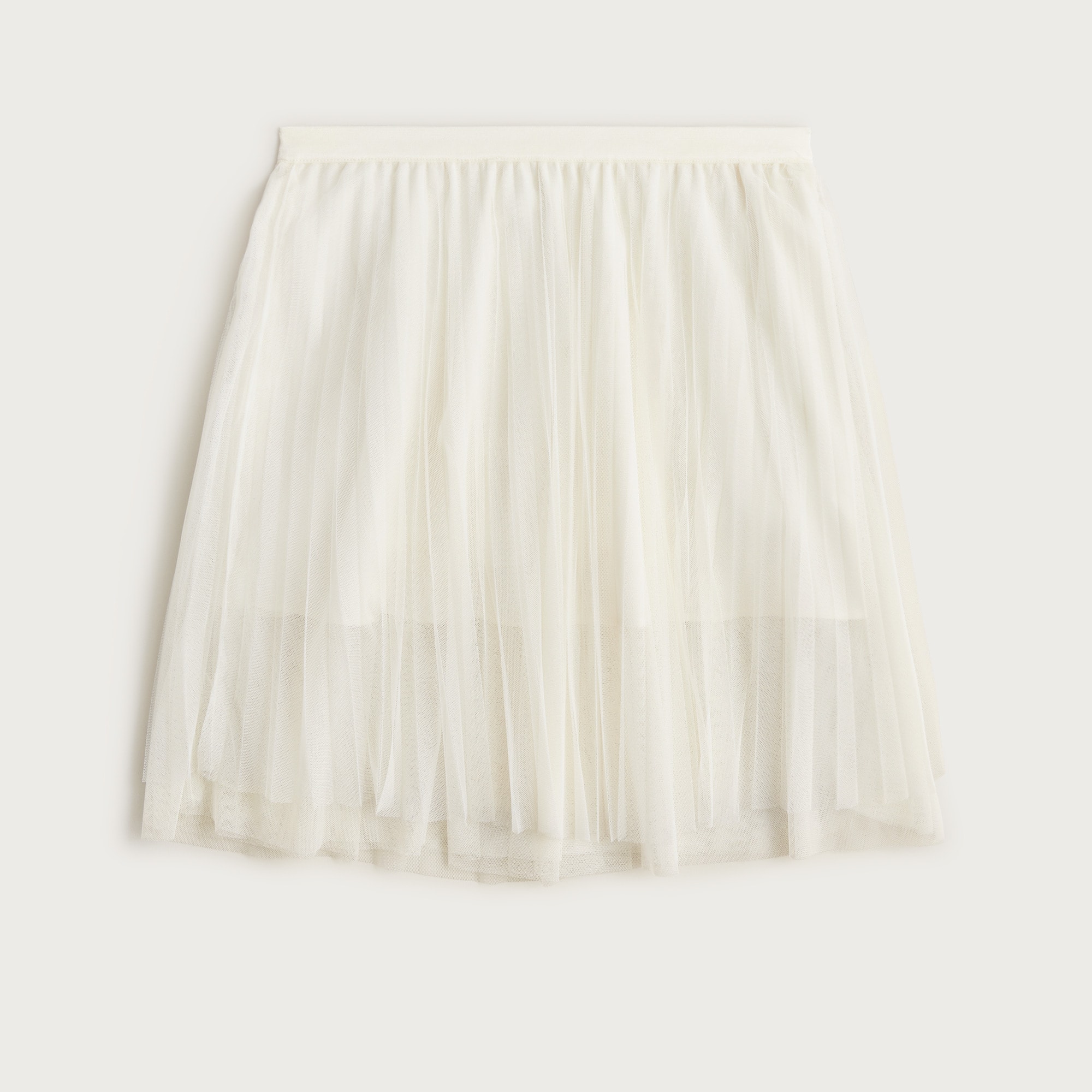Girls' pleated midi skirt in tulle