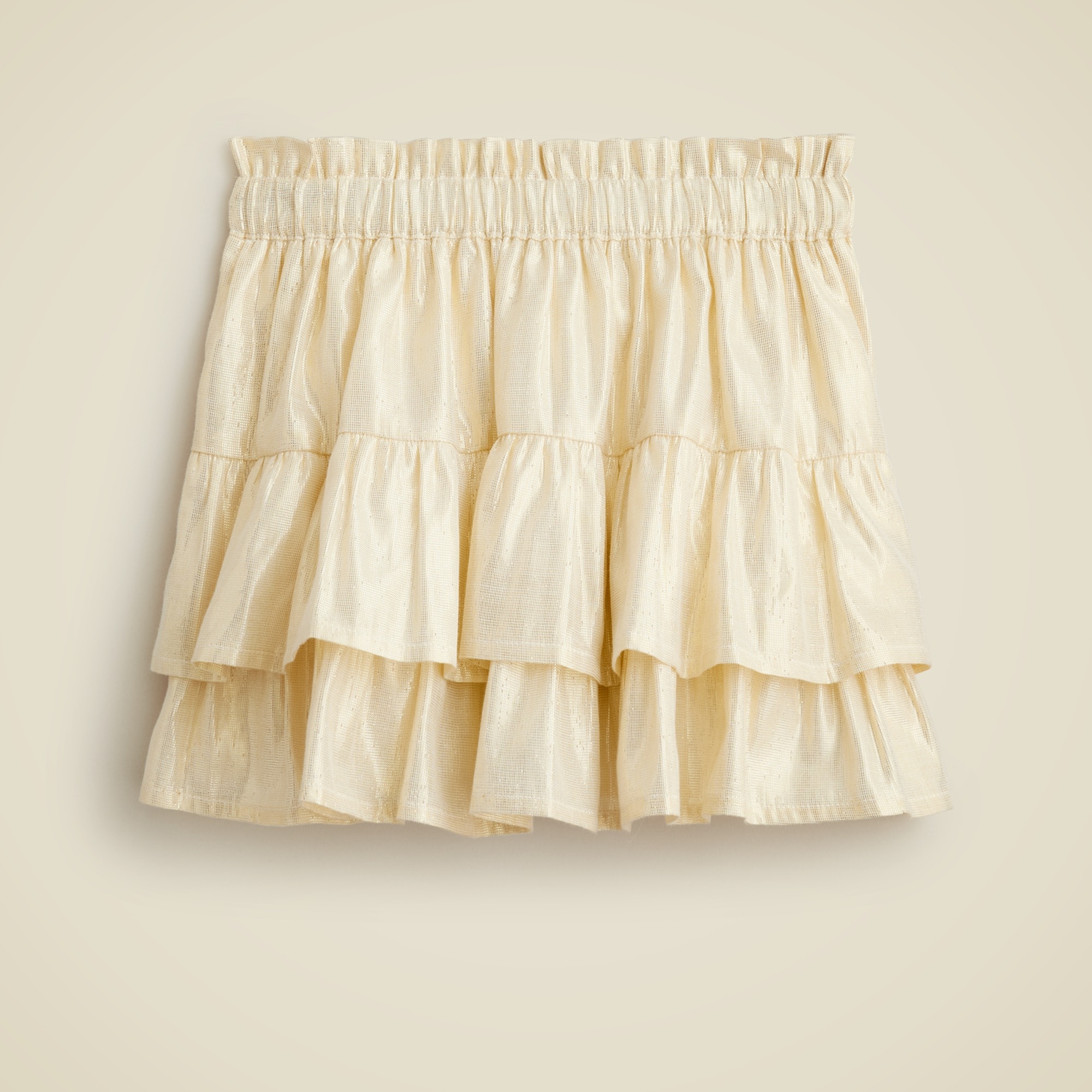 Ruffle gold skirt cheap