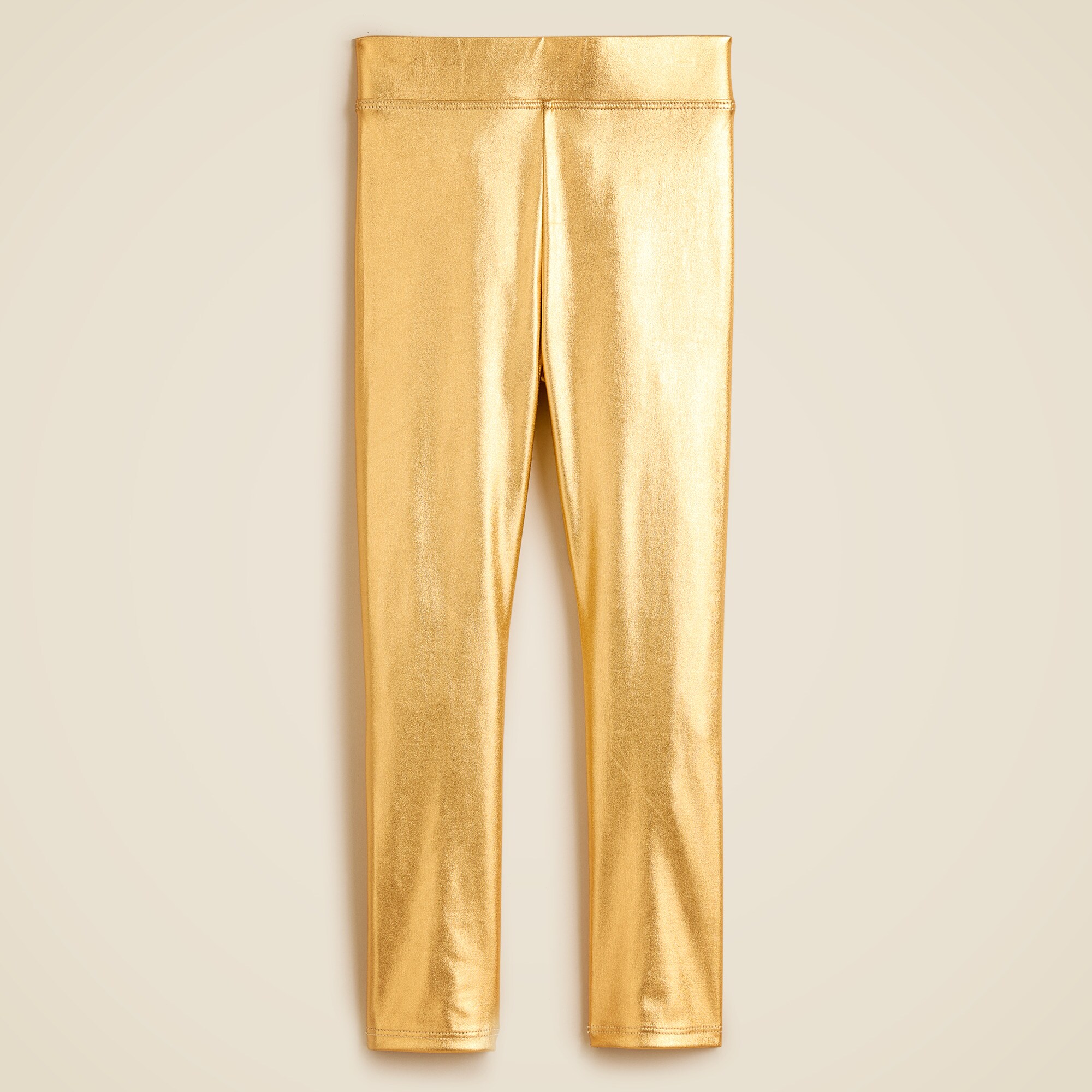 girls Girls' metallic faux-leather leggings