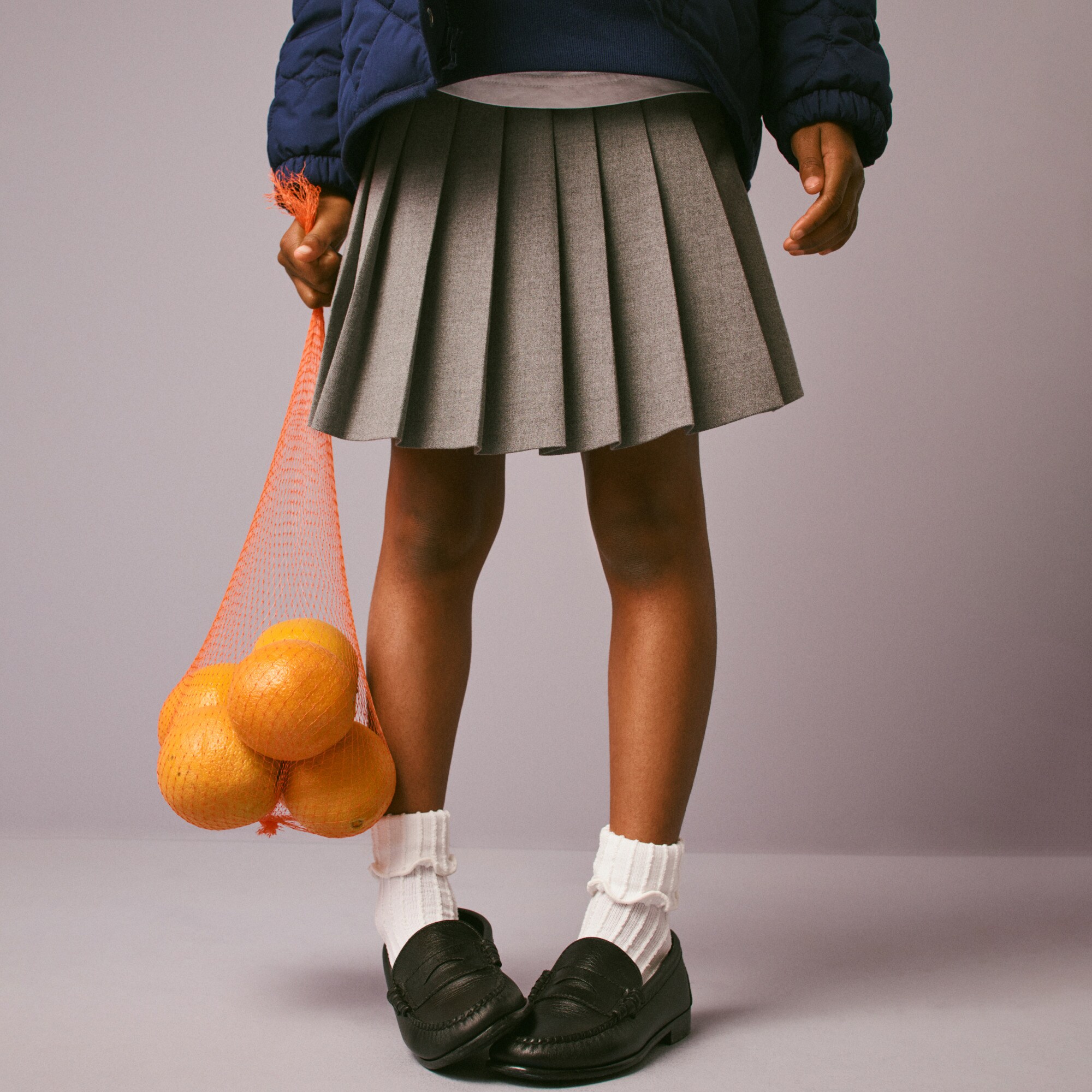 Girls' uniform pleated skirt
