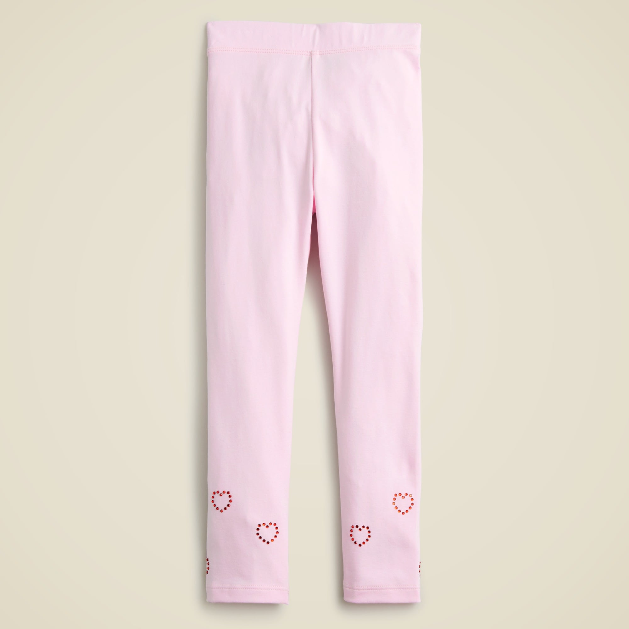  Girls' heart crystal leggings