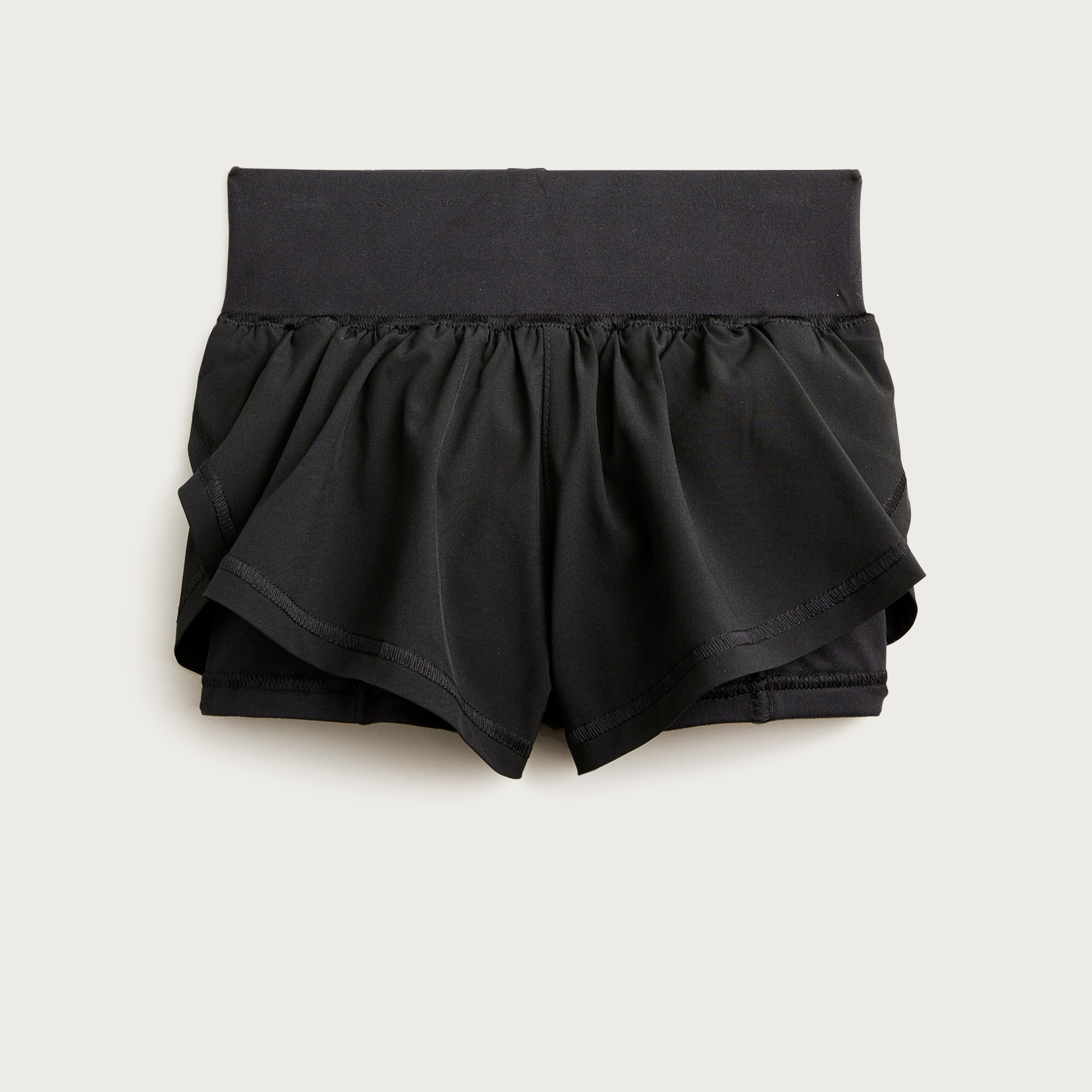Girls' flutter short in performance jersey