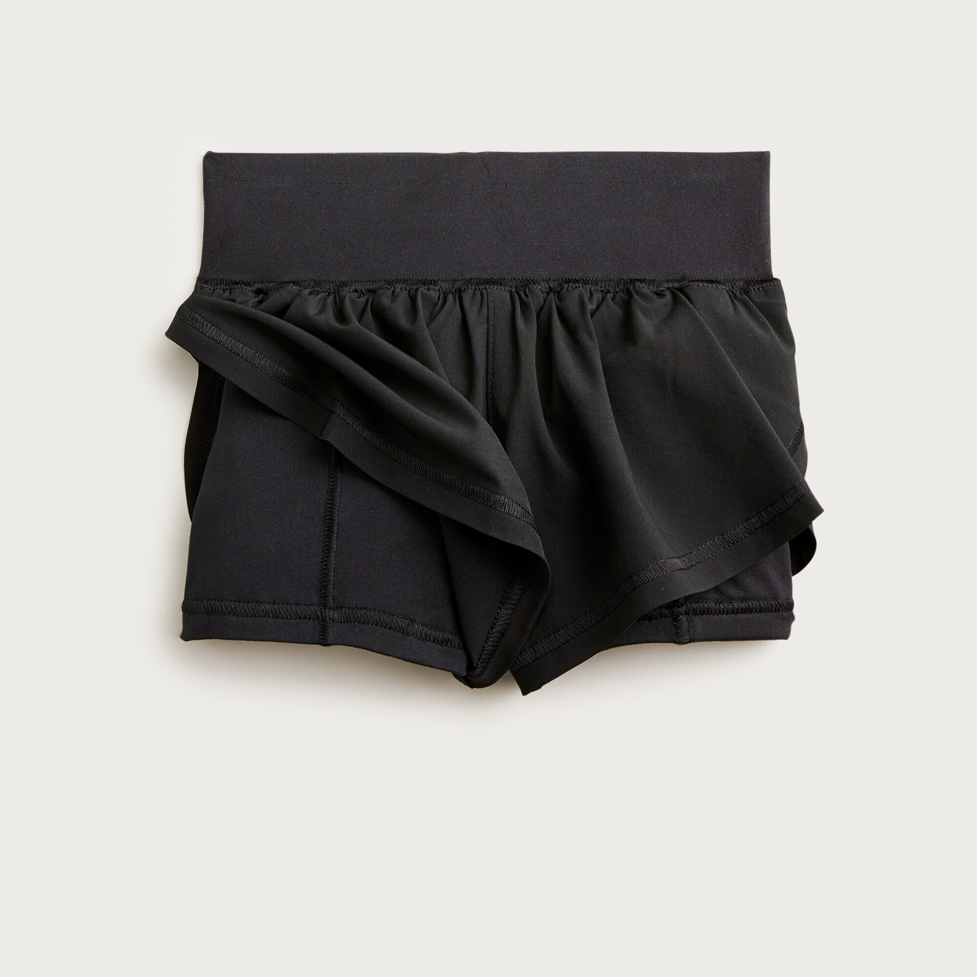 Girls' flutter short in performance jersey