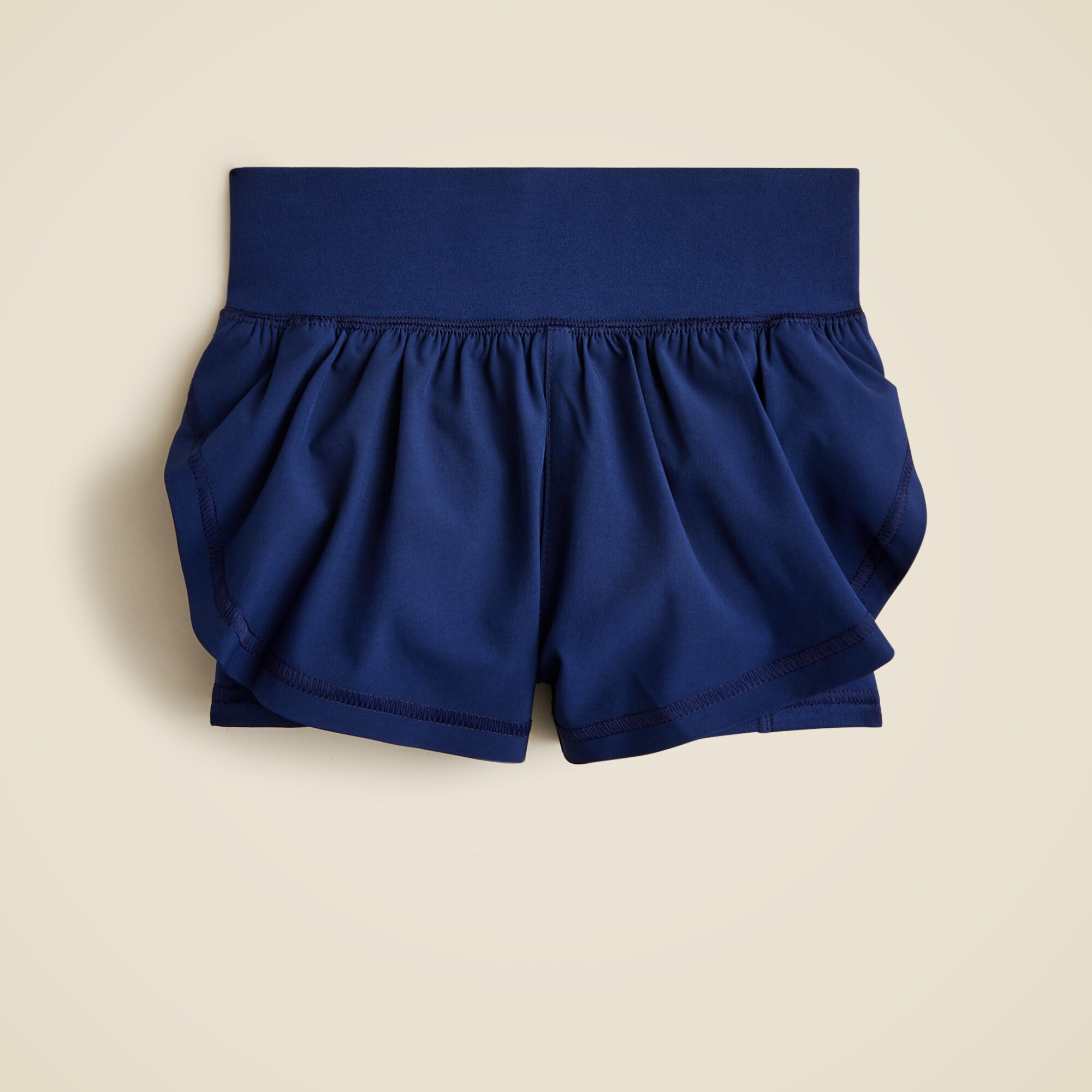 Girls' flutter short in performance jersey