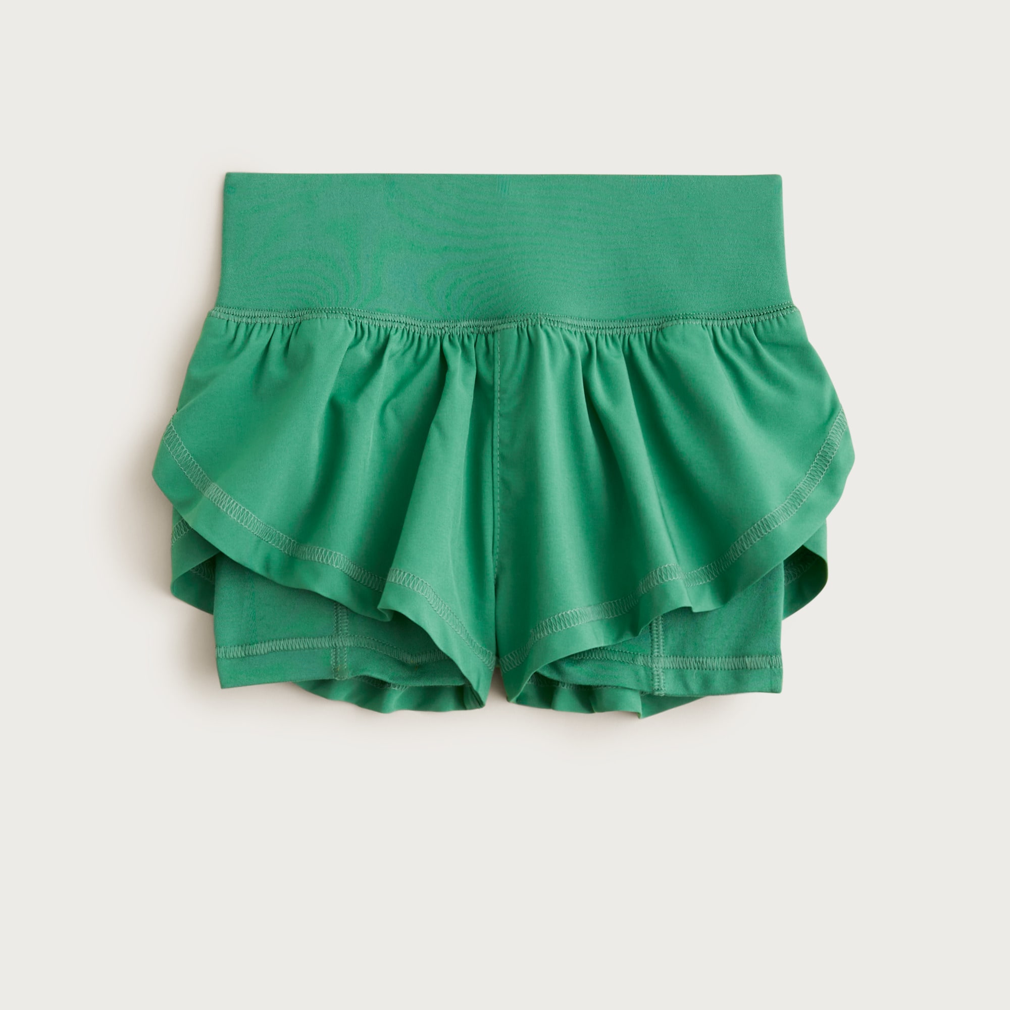 Girls' flutter short in performance jersey