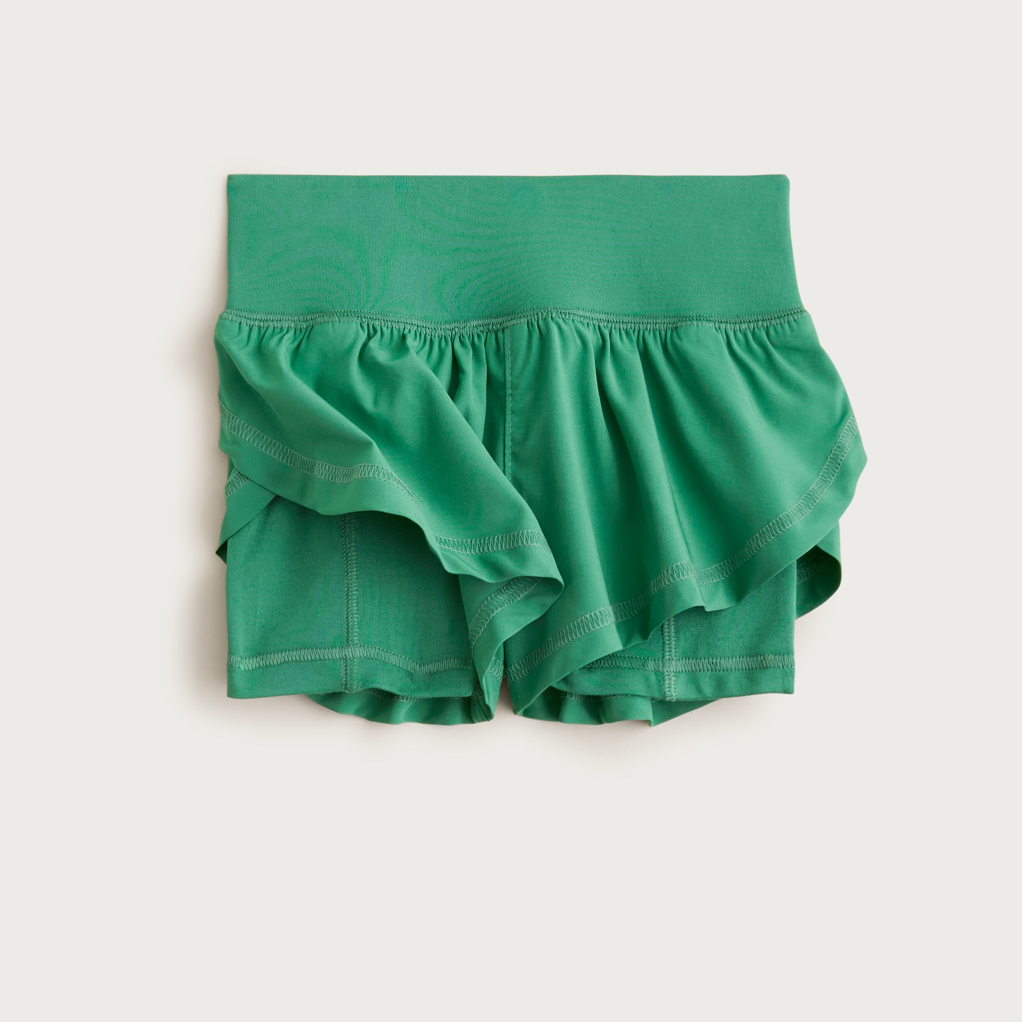 Girls' flutter short in performance jersey