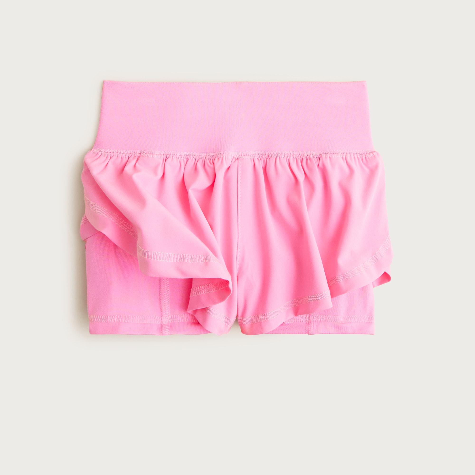 Girls' flutter short in performance jersey