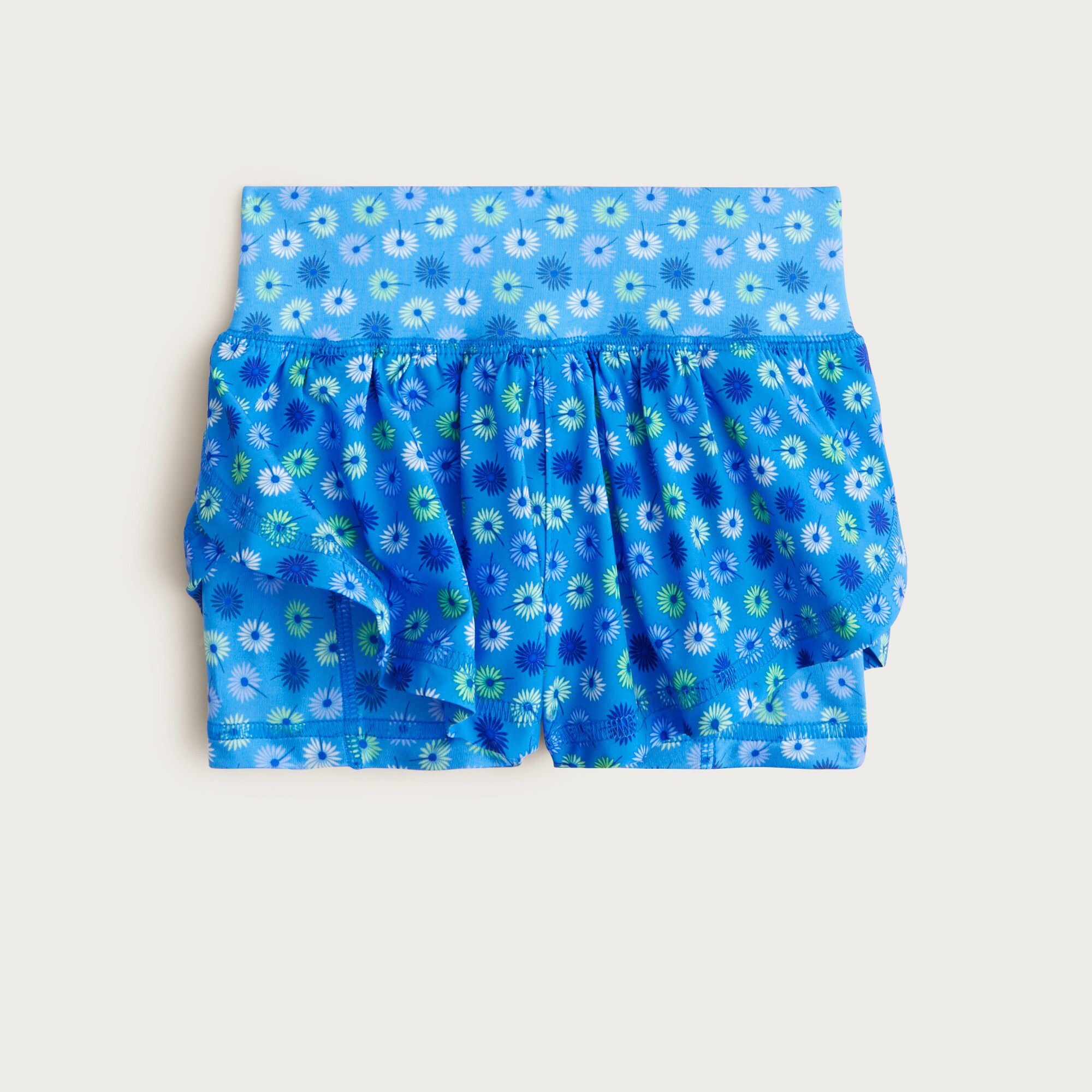 Girls' flutter short in performance jersey