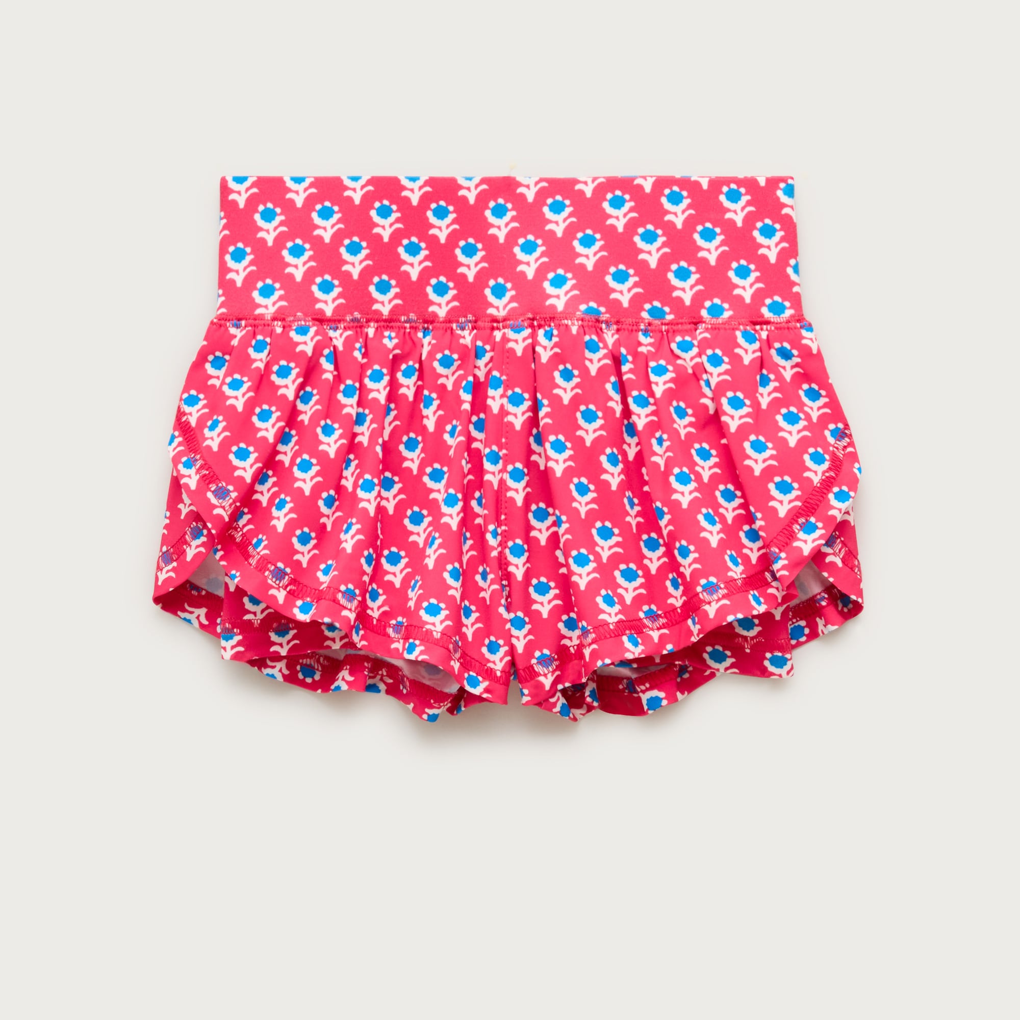 Girls' flutter short in performance jersey