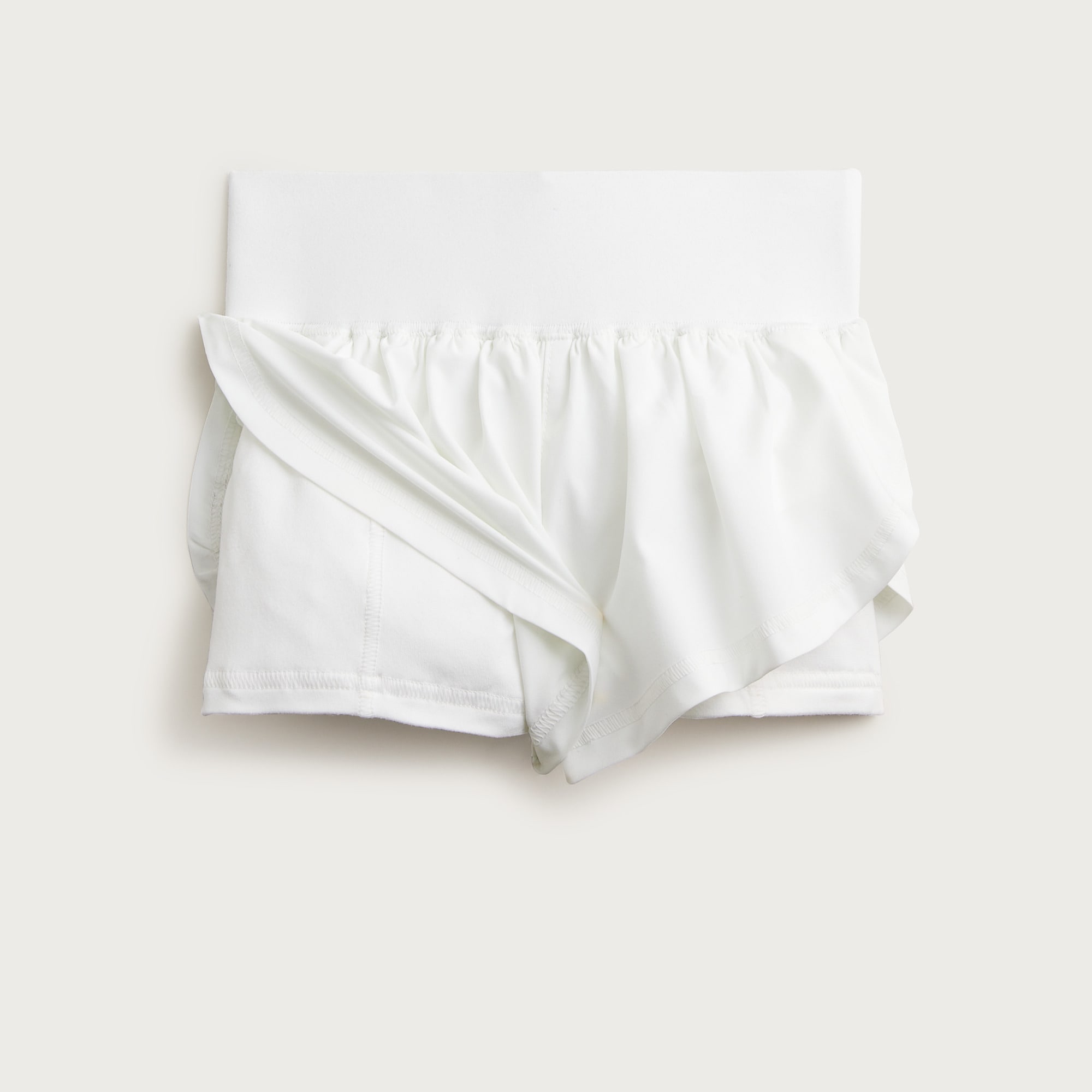 Girls' flutter short in performance jersey