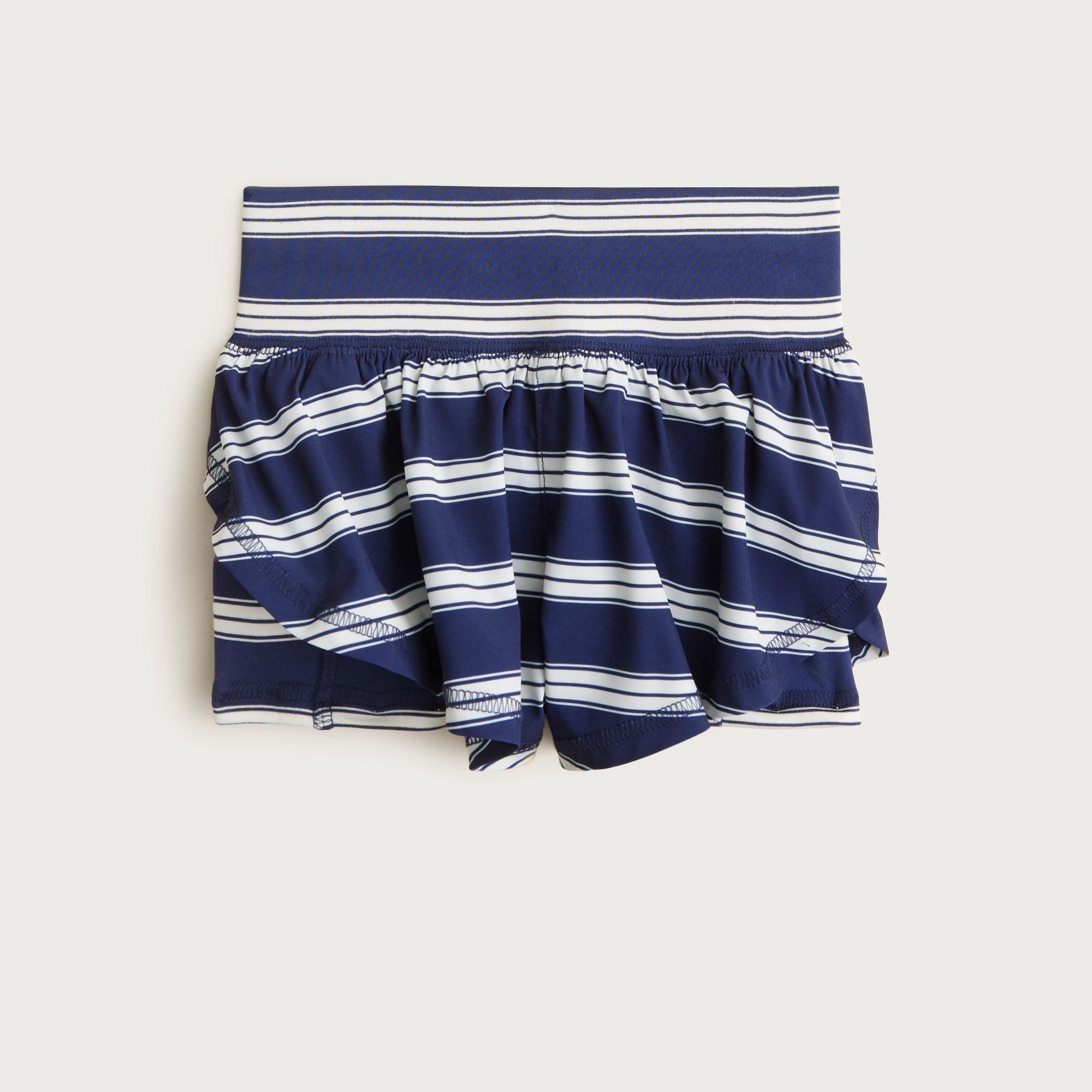 Girls' flutter short in performance jersey