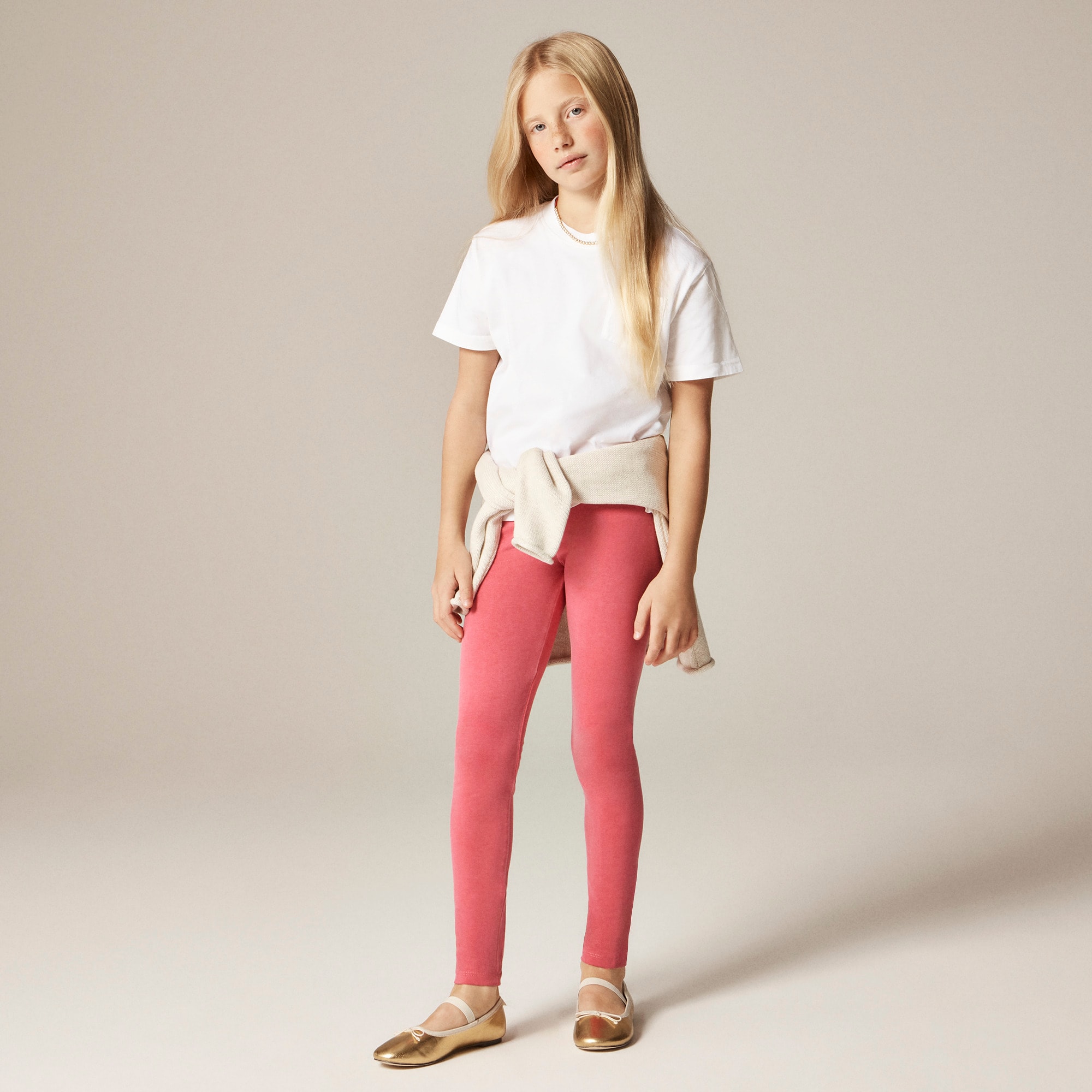 girls Girls' garment-dyed everyday leggings