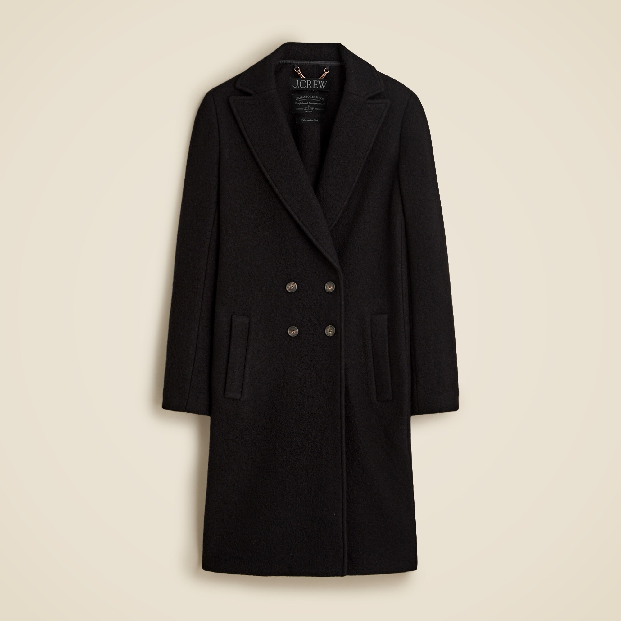 Daphne topcoat in Italian boiled wool