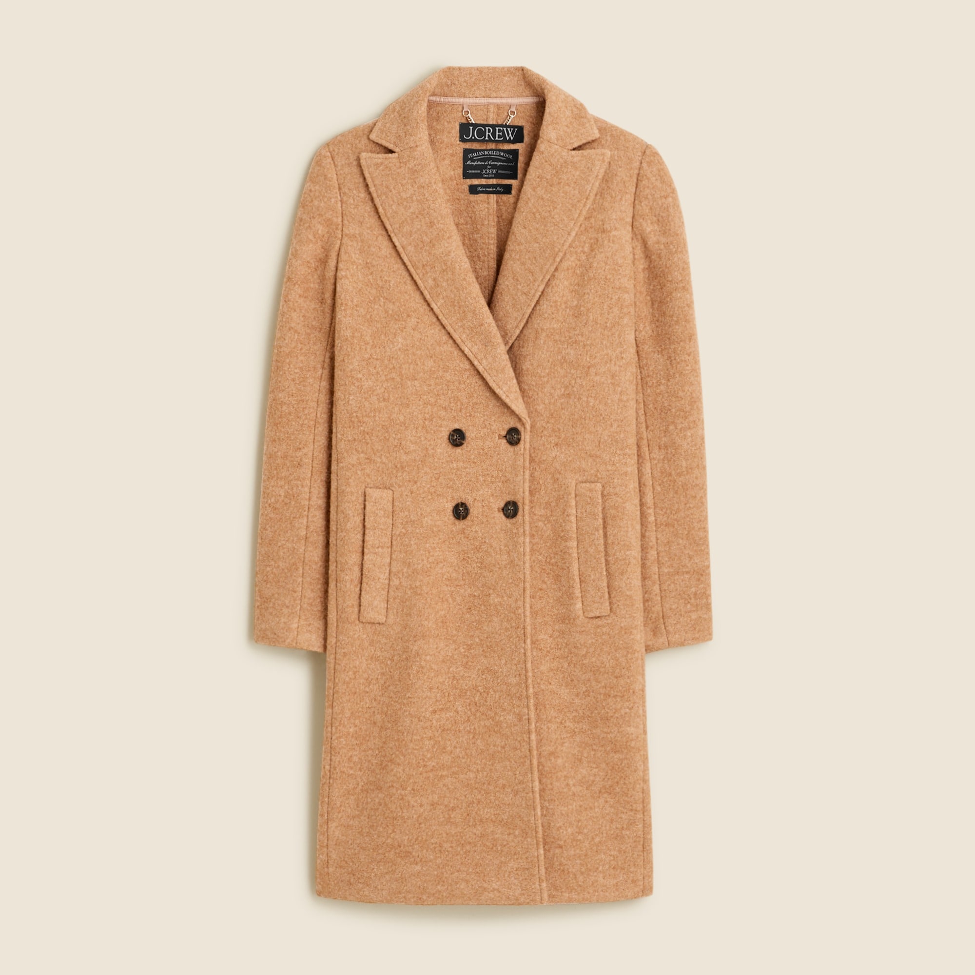 Daphne topcoat in Italian boiled wool