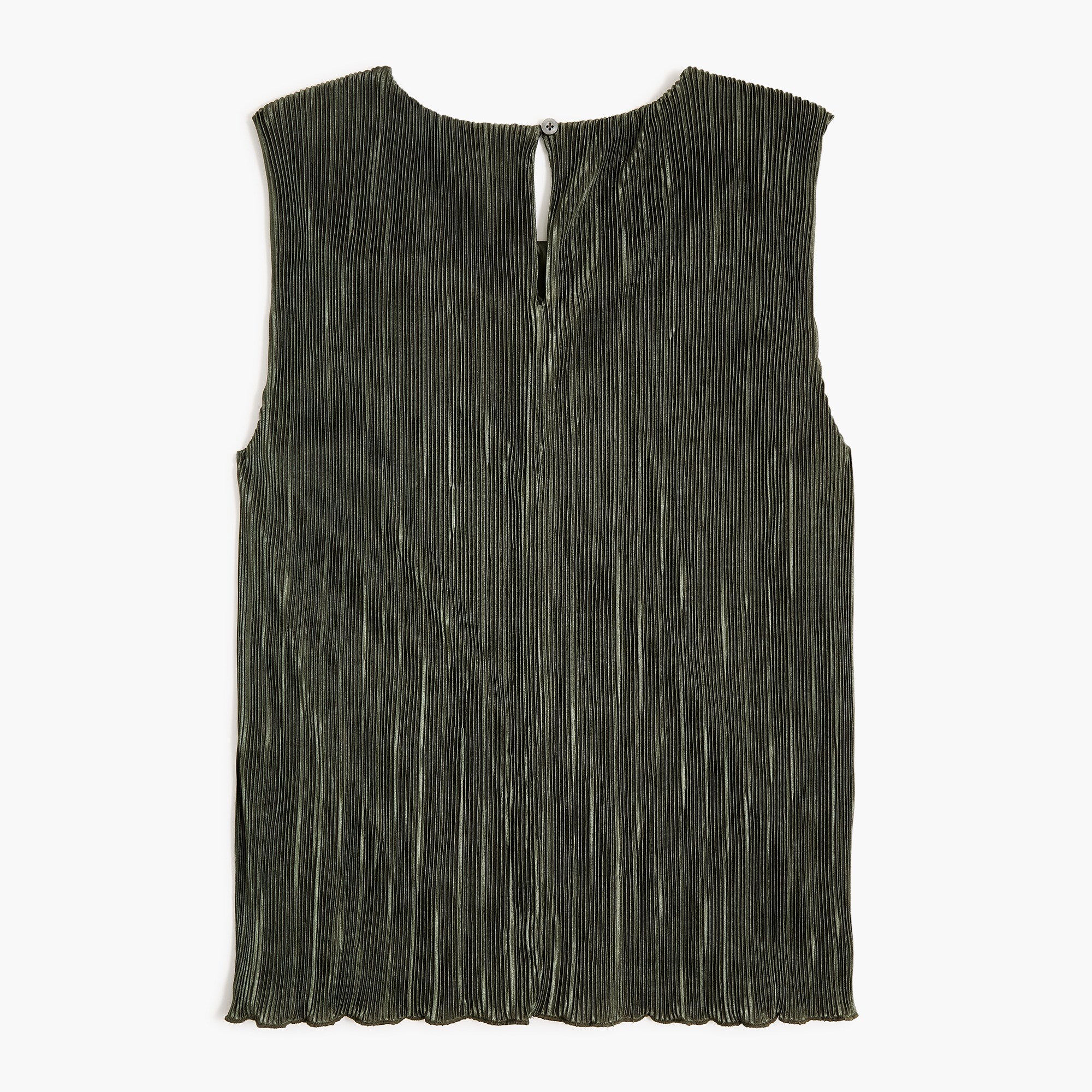 Plissé shell top