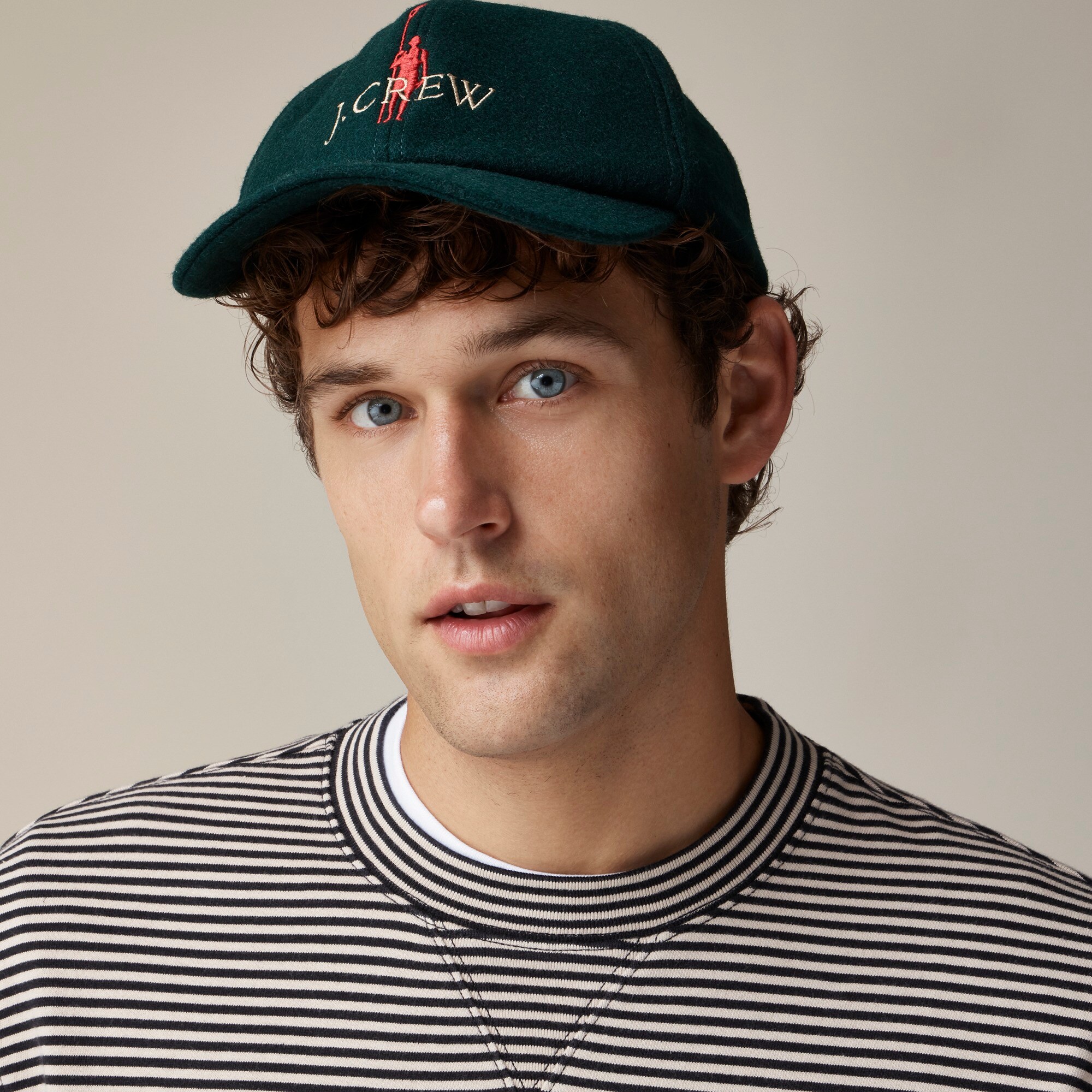 mens Embroidered oarsman wool-blend baseball cap