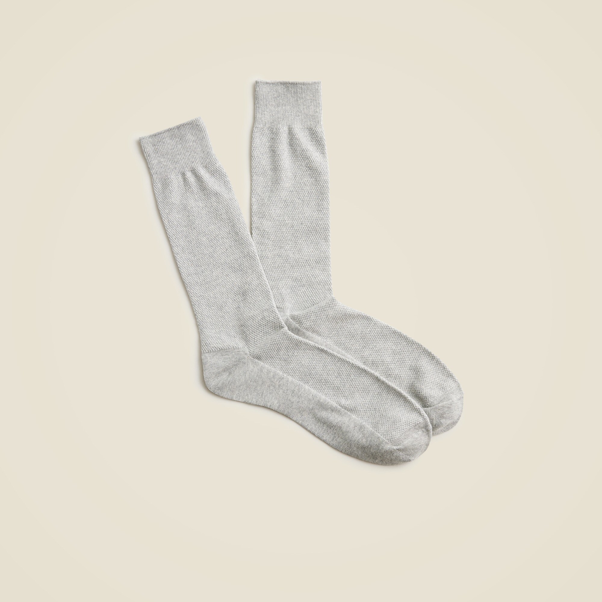 Cotton-blend piqué socks