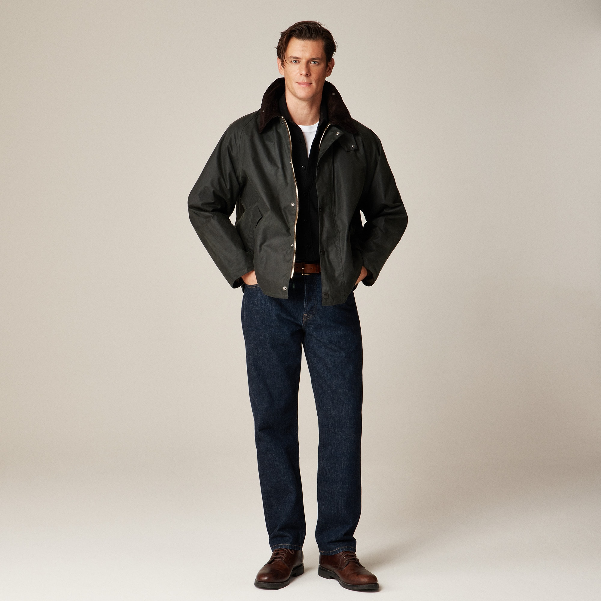 Barbour® Transport Wax Jacket For Men | J.Crew
