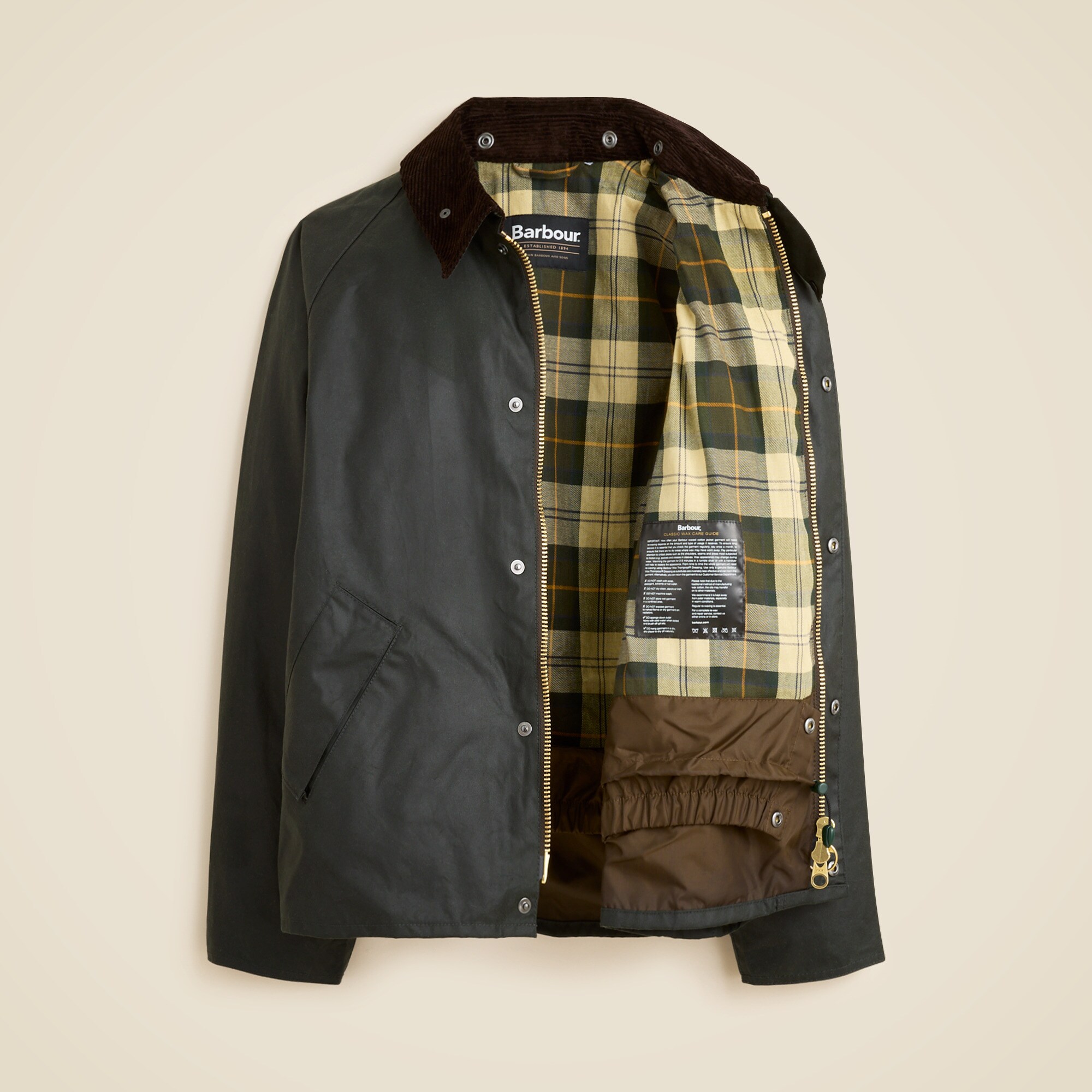 Barbour® Transport Wax Jacket For Men | J.Crew