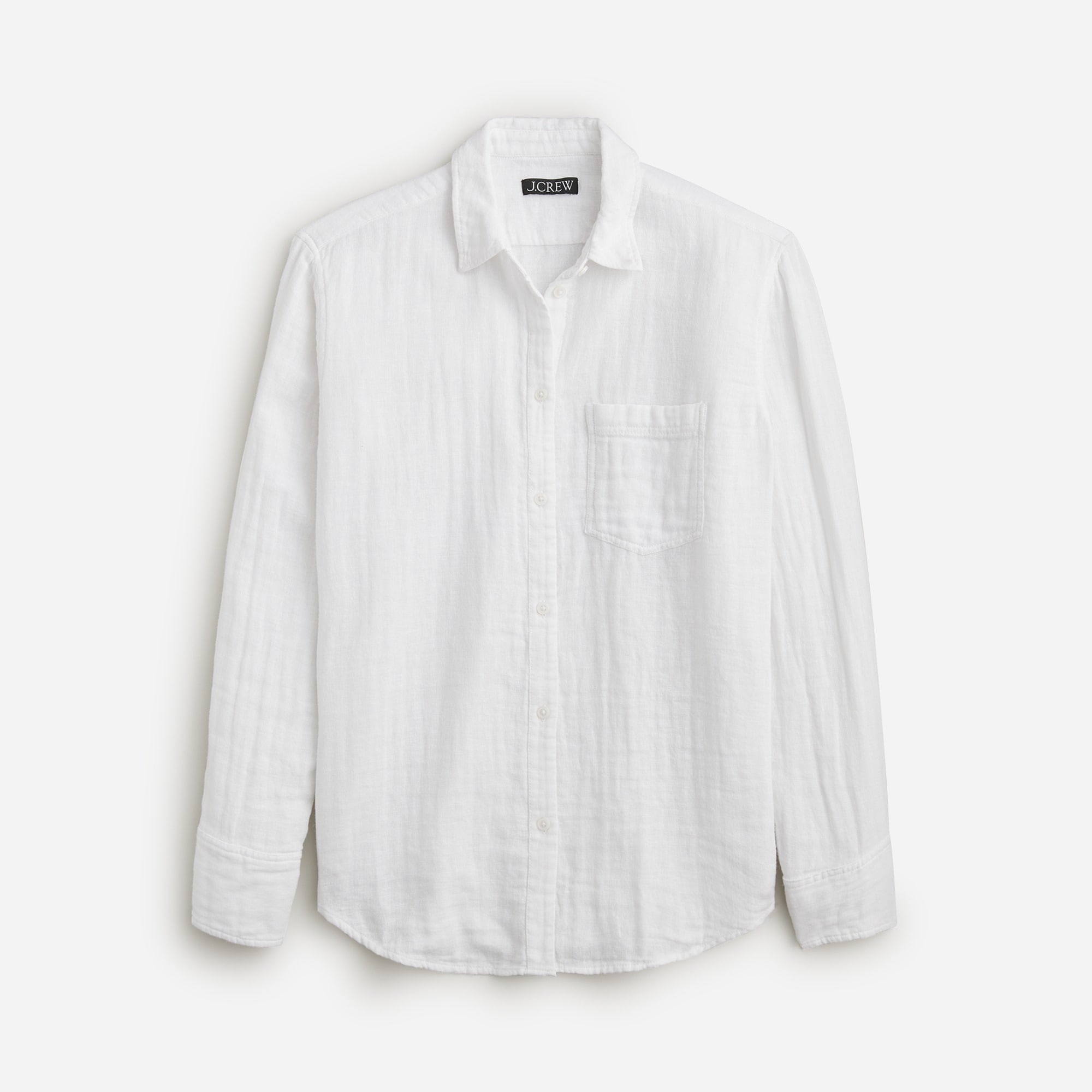  Gar&ccedil;on classic shirt in cotton-linen blend gauze
