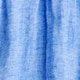 Swingy puff-sleeve top in cotton-linen blend gauze MAJESTIC SKY