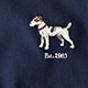 Tall heritage 14 oz. fleece crewneck NAVY DOG EMBROIDERY GRA