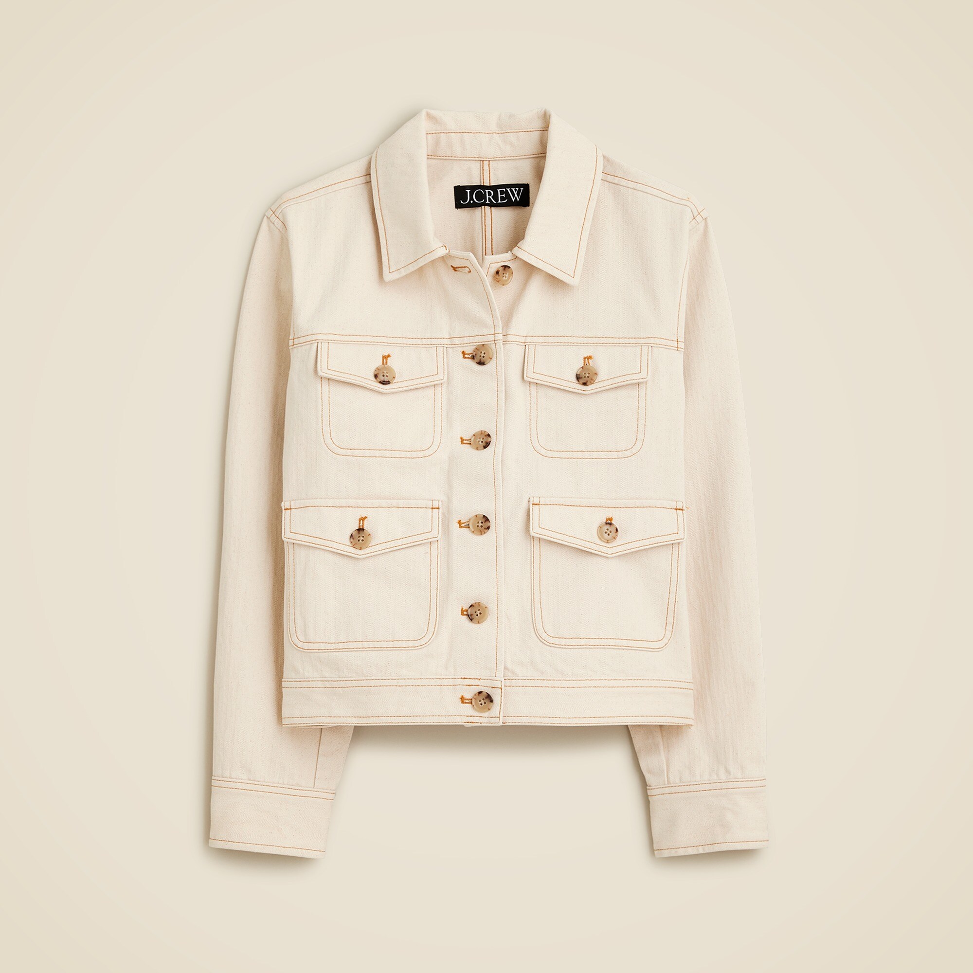 J crew white jean jacket outlet