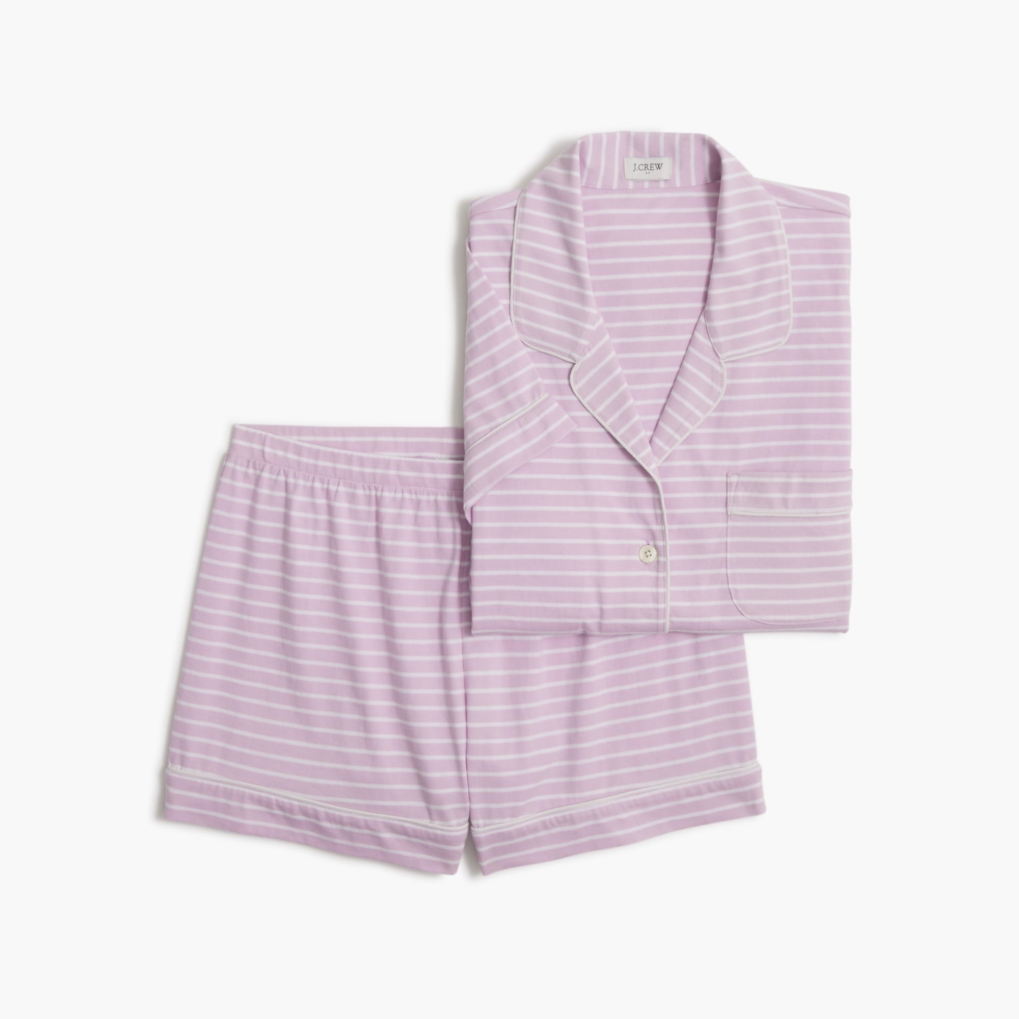womens Short-sleeve knit pajama set