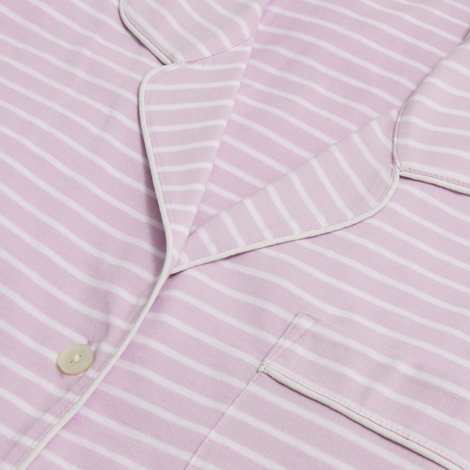 Short-sleeve knit pajama set