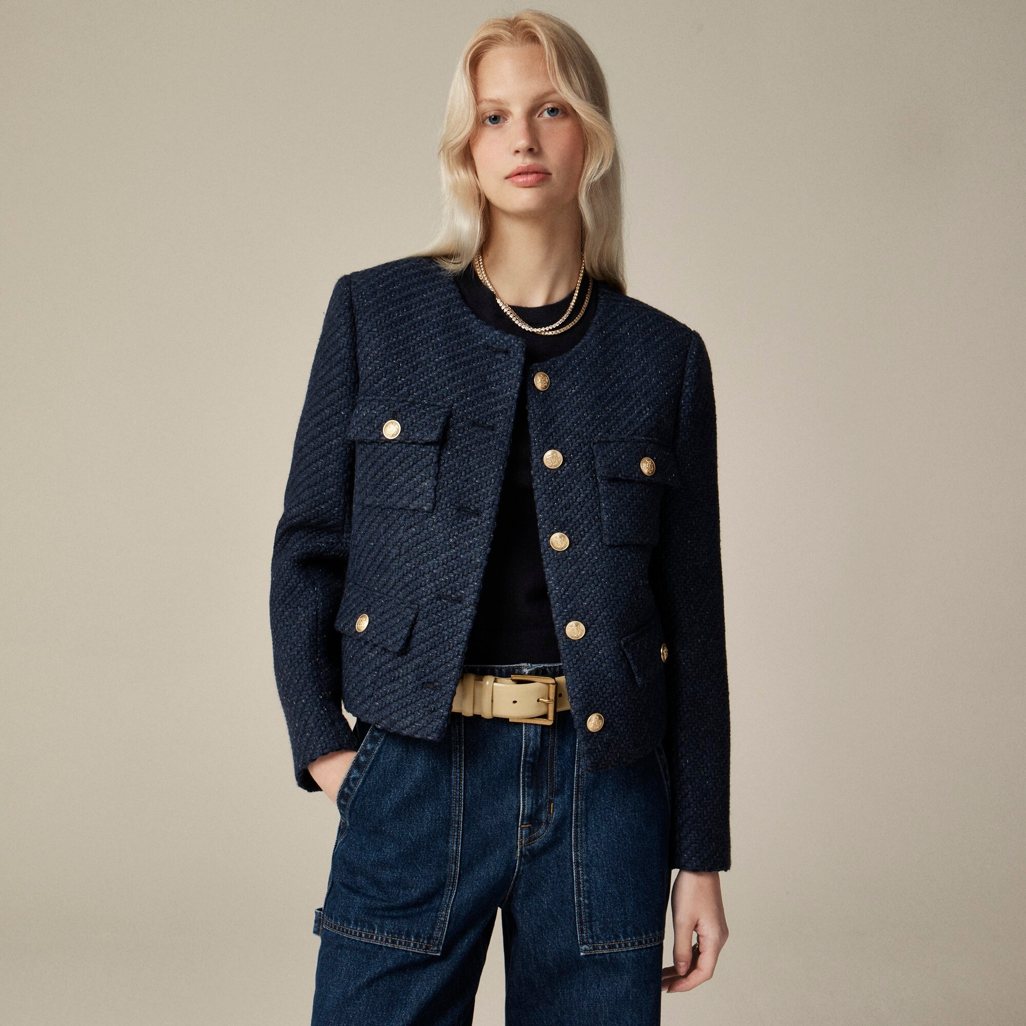 J.Crew Isabelle Lady Jacket In Italian Tweed For Women