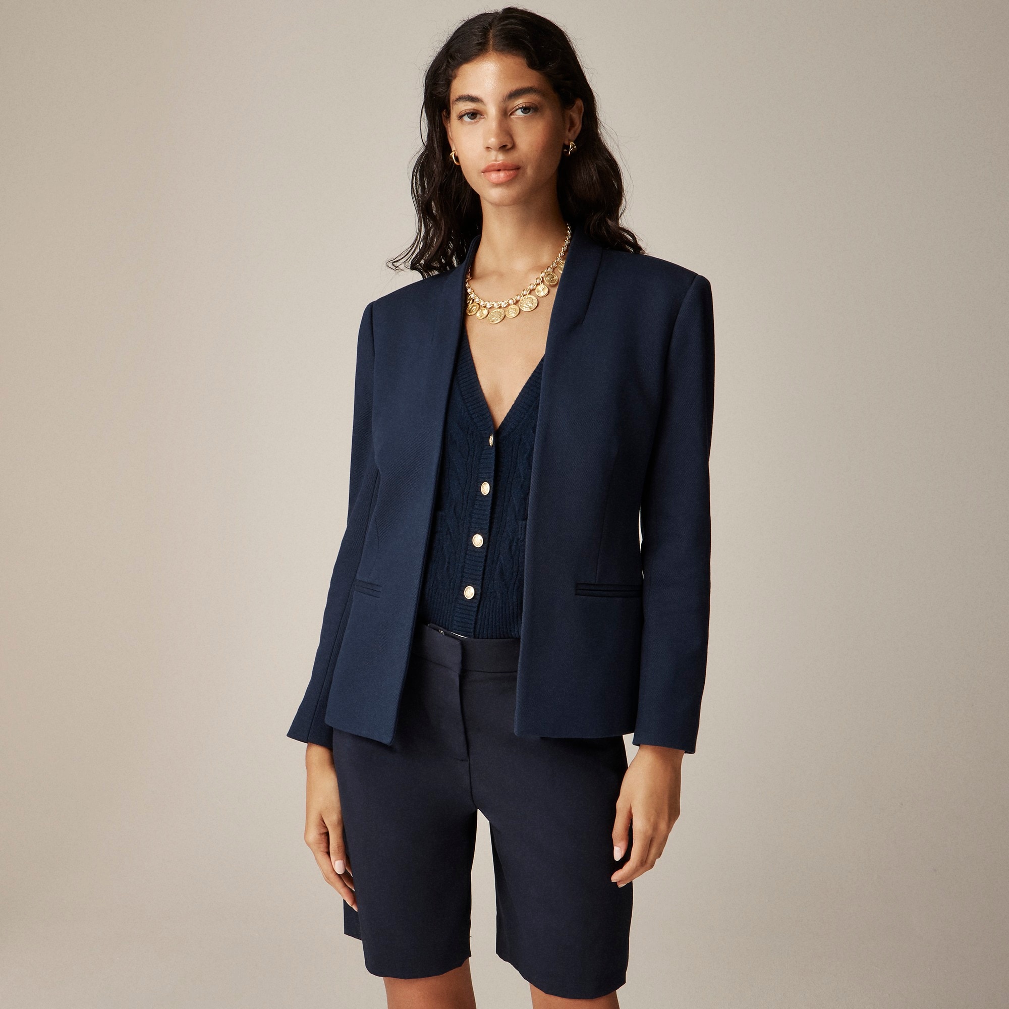New Going-out blazer in stretch twill