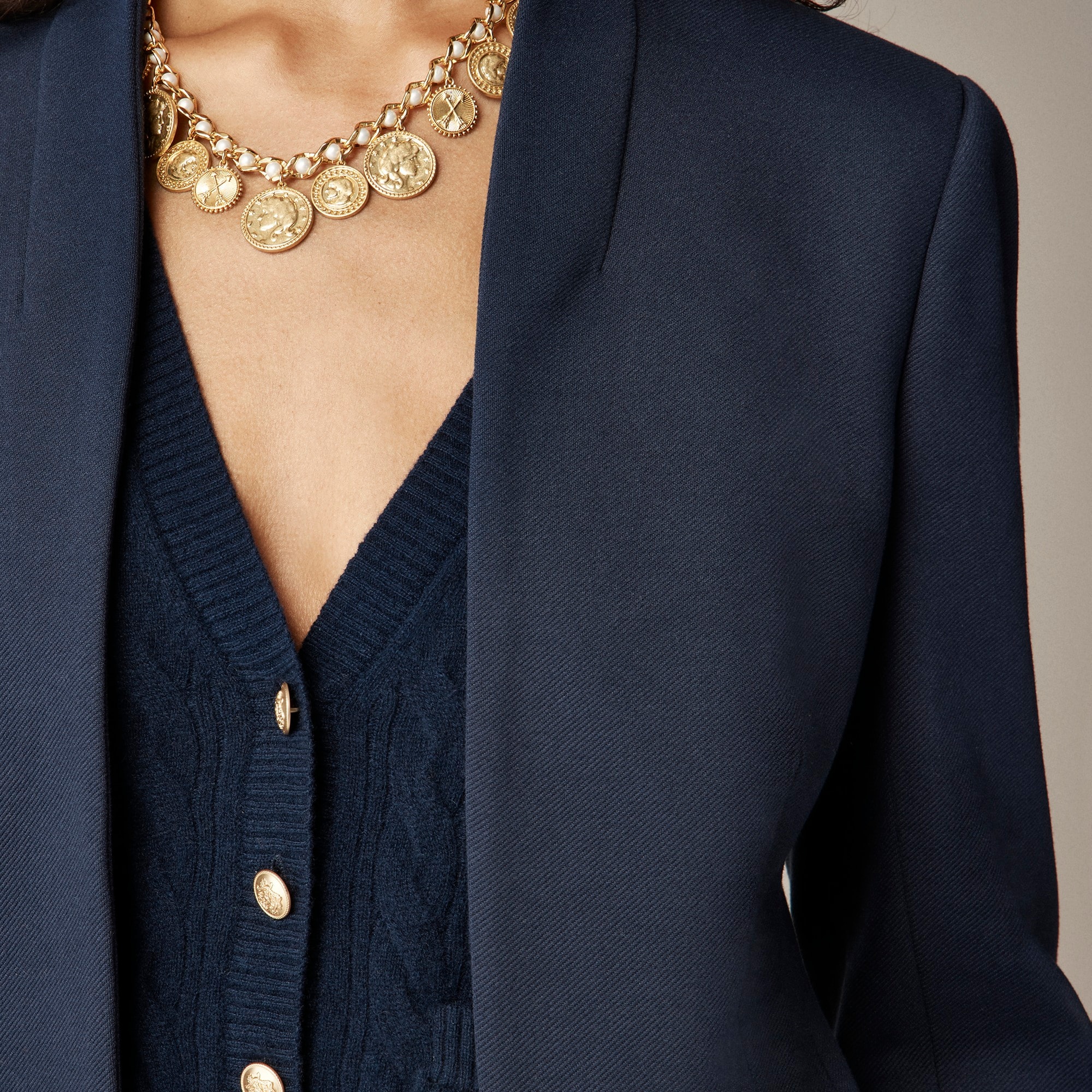 New Going-out blazer in stretch twill