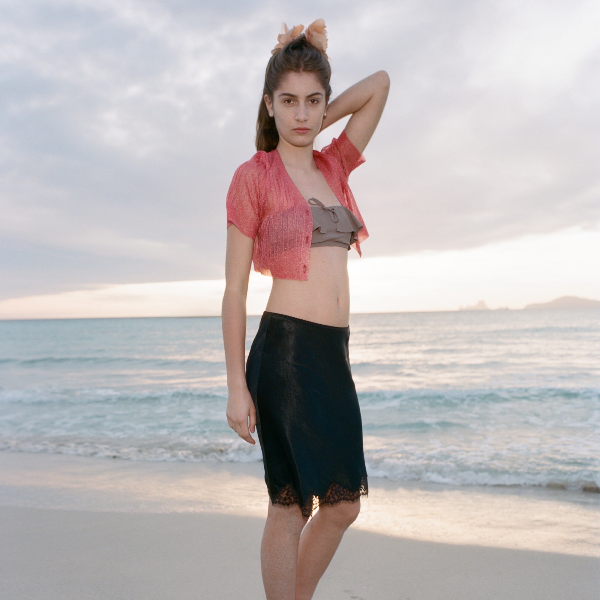 Maryam Nassir Zadeh X J.Crew Ruffle Bandeau Bikini Top For Women