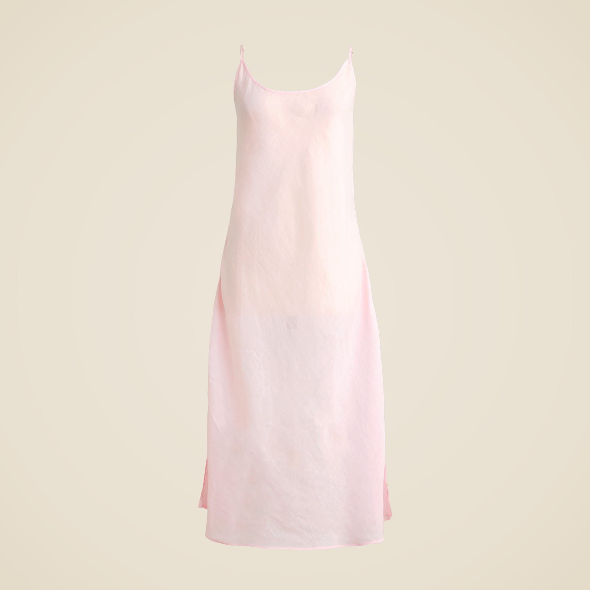 Maryam Nassir Zadeh X J.Crew Sheer Bias-cut Slip Dress In Ramie