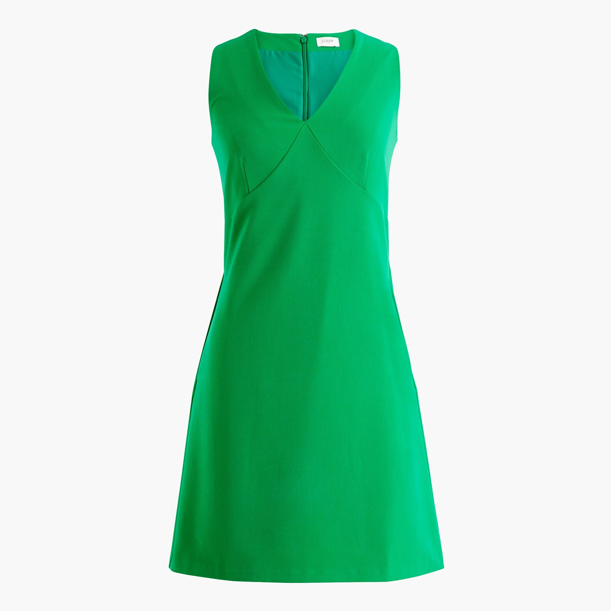 Sleeveless V-neck shift dress