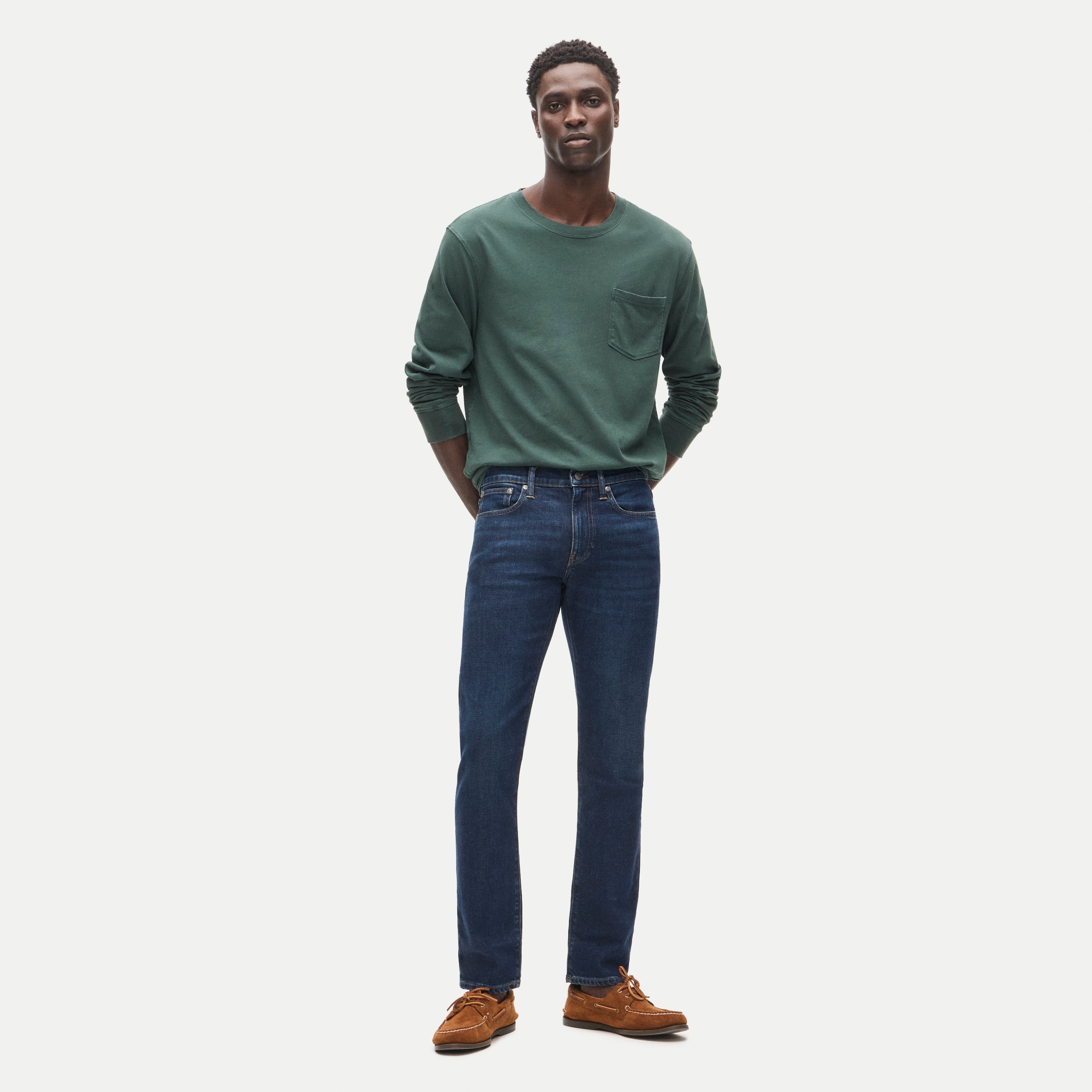 484 Slim-fit stretch jean in one-year wash