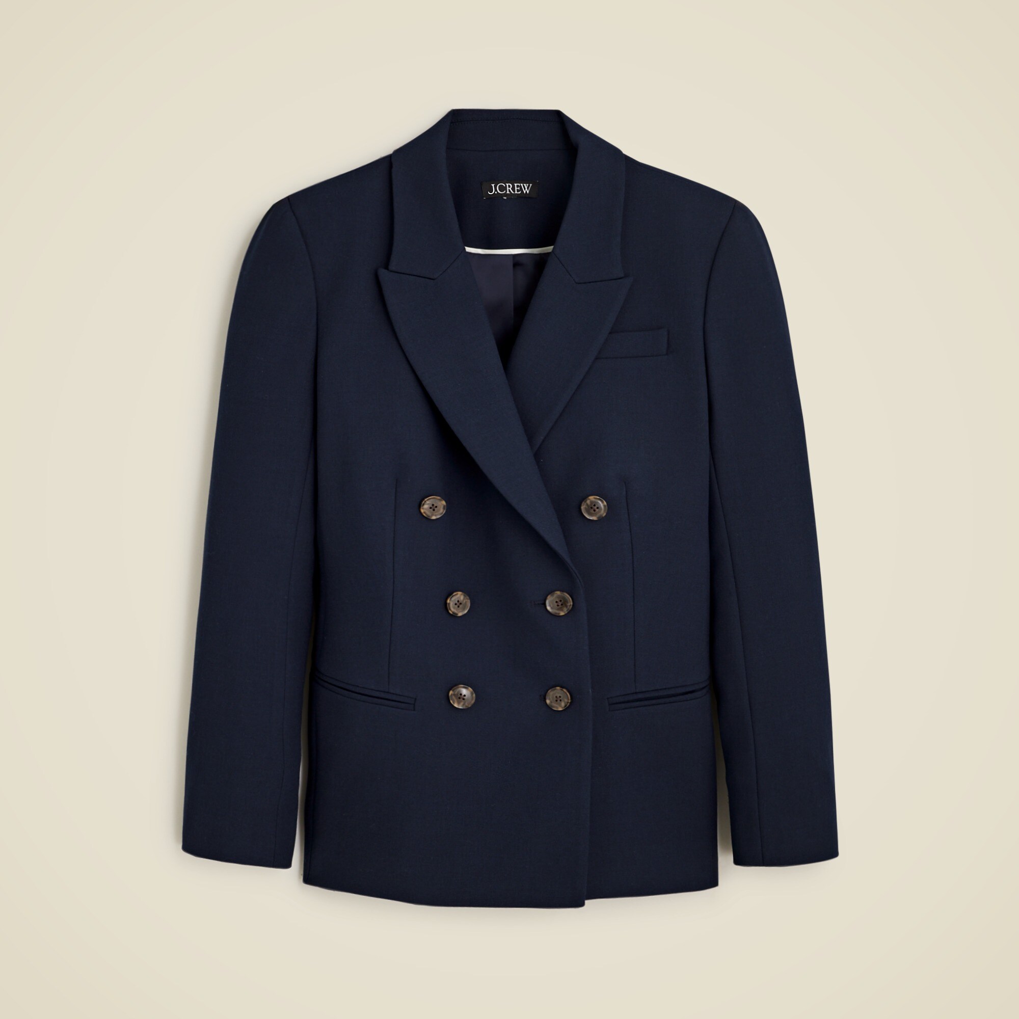Double-breasted blazer in four-season stretch