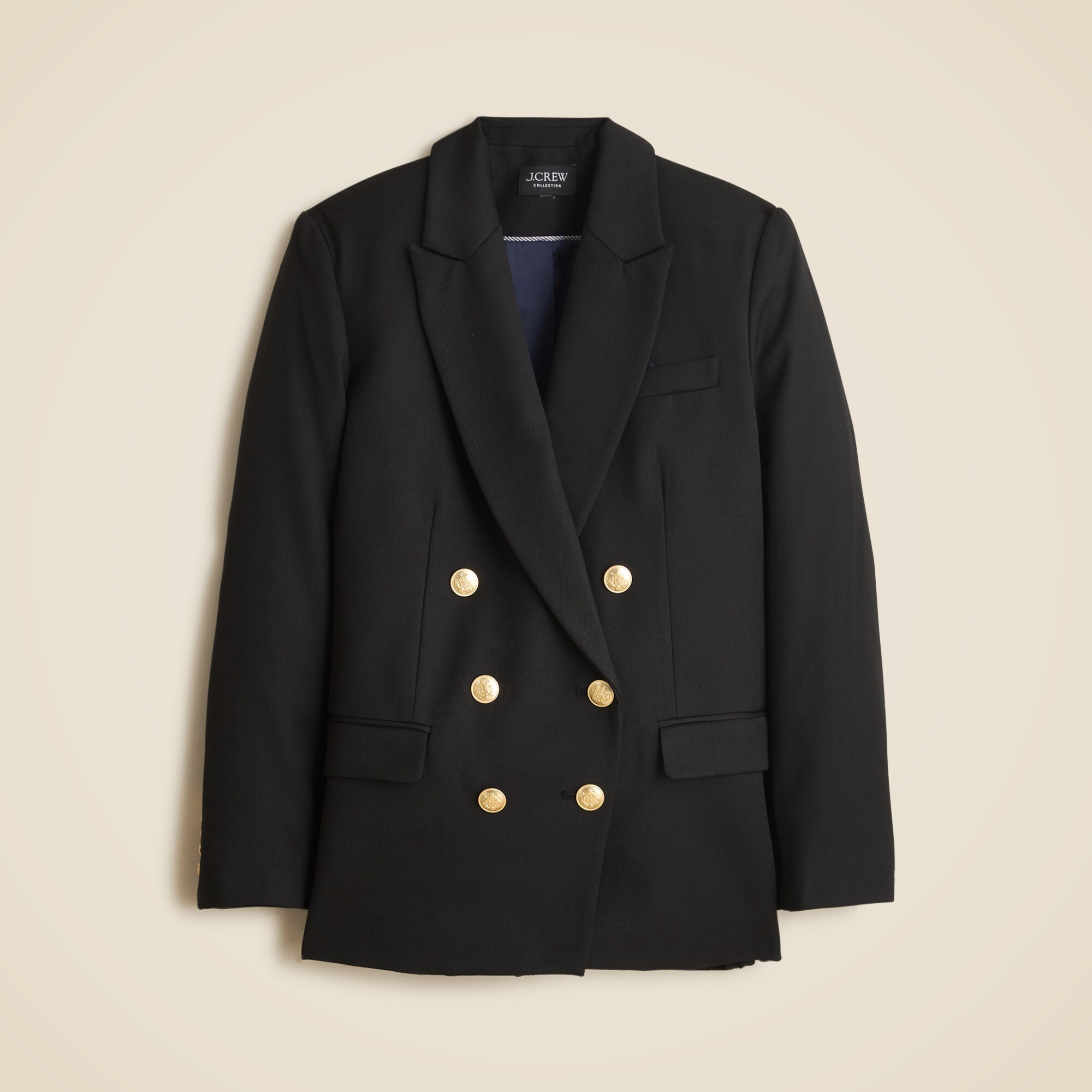 Collection Double-breasted Blazer In Wool Blend For Women | J.Crew