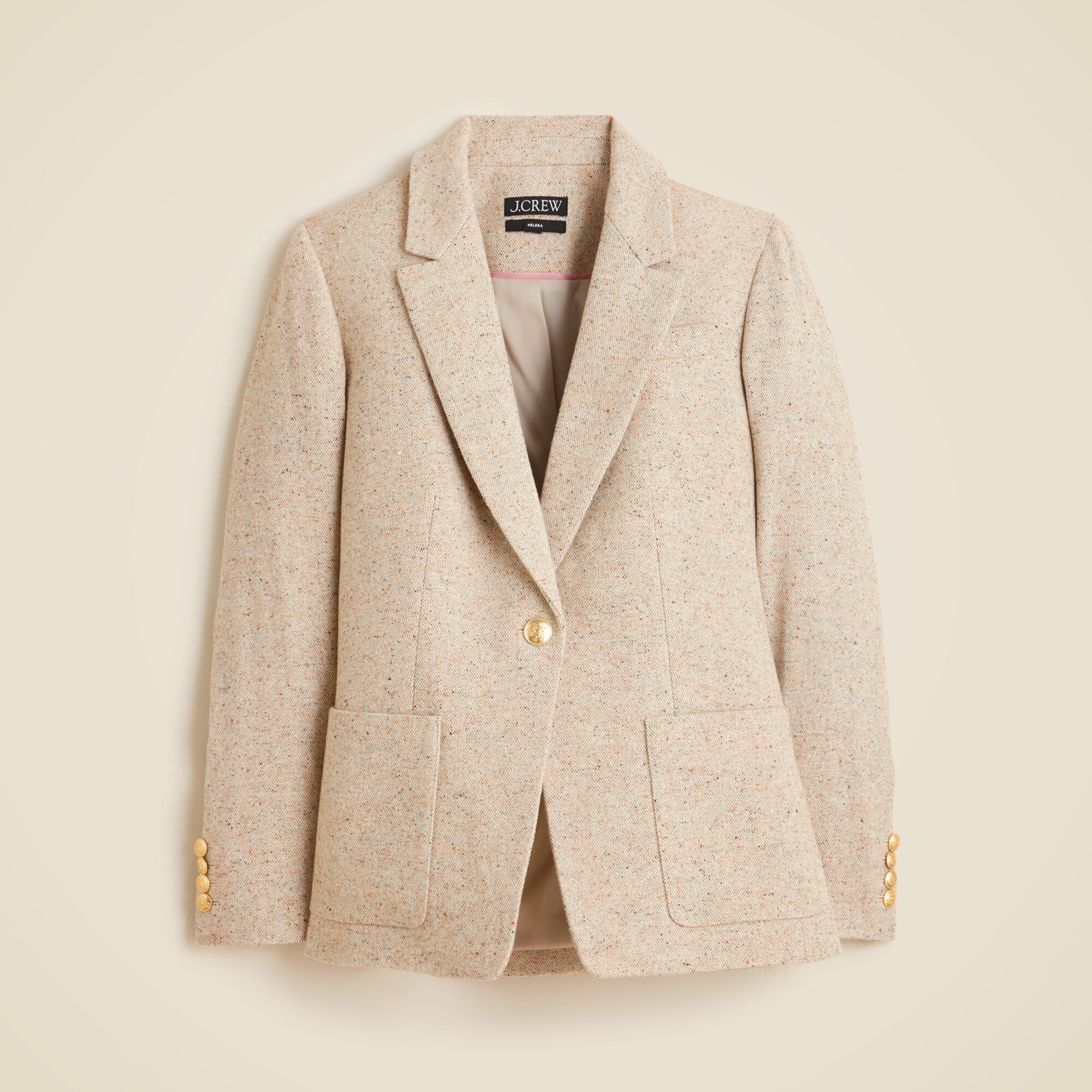 Helena Blazer In Italian Flecked Wool Blend For Women | J.Crew